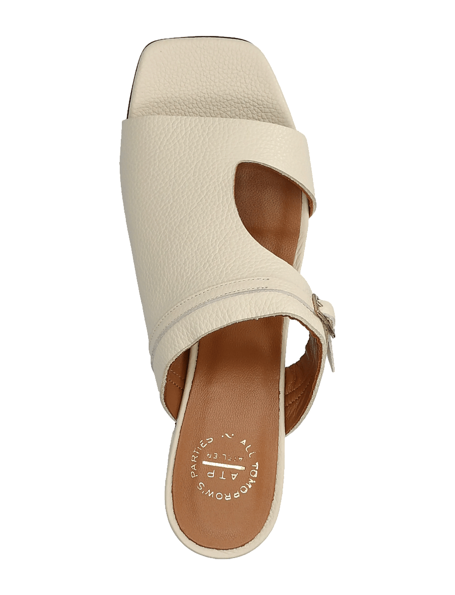 ATP Atelier - Ossana Mandorla Grained Calf - mules med hæle - mandorla - 3