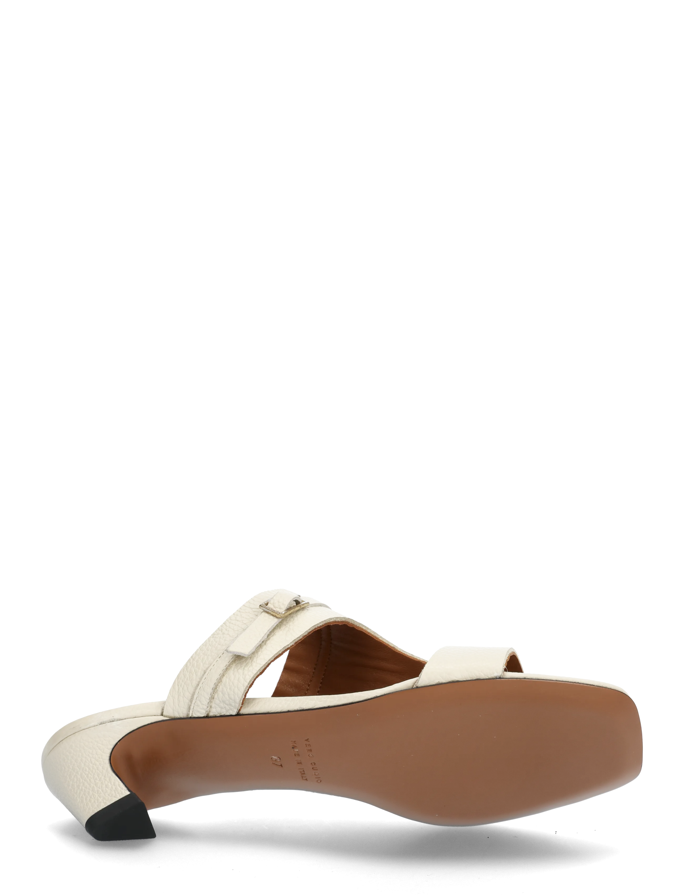 ATP Atelier - Ossana Mandorla Grained Calf - buty z odkrytą piętą na obcasach - mandorla - 4