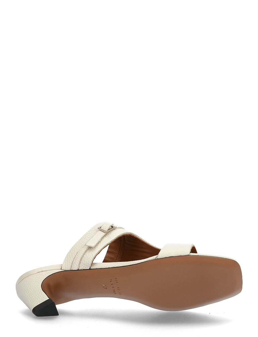 ATP Atelier - Ossana Mandorla Grained Calf - mules med hæle - mandorla - 4