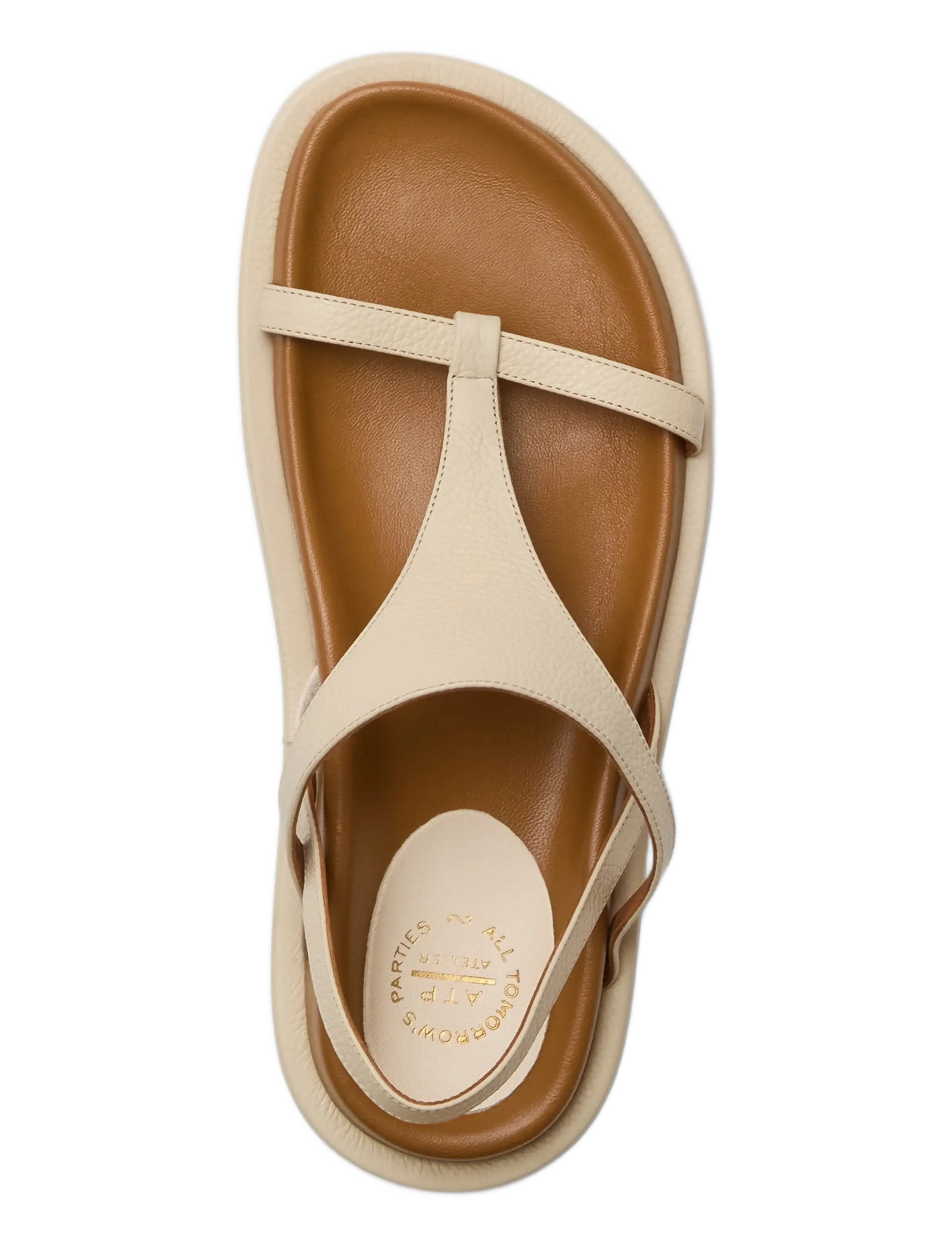 ATP Atelier - Ultimo Mandorla Grained Calf - flat sandals - mandorla - 2