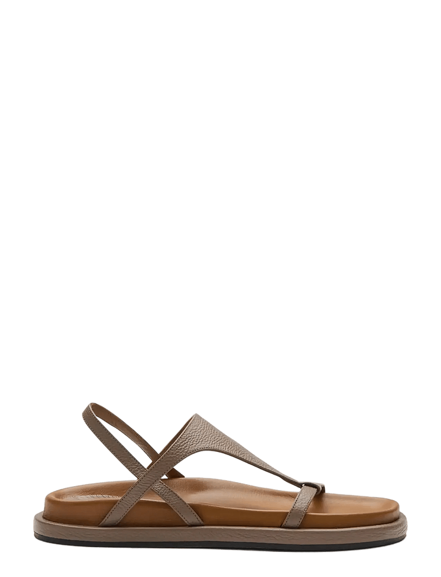 ATP Atelier - Ultimo Tahini Grained Calf - flate sandaler - tahini - 0