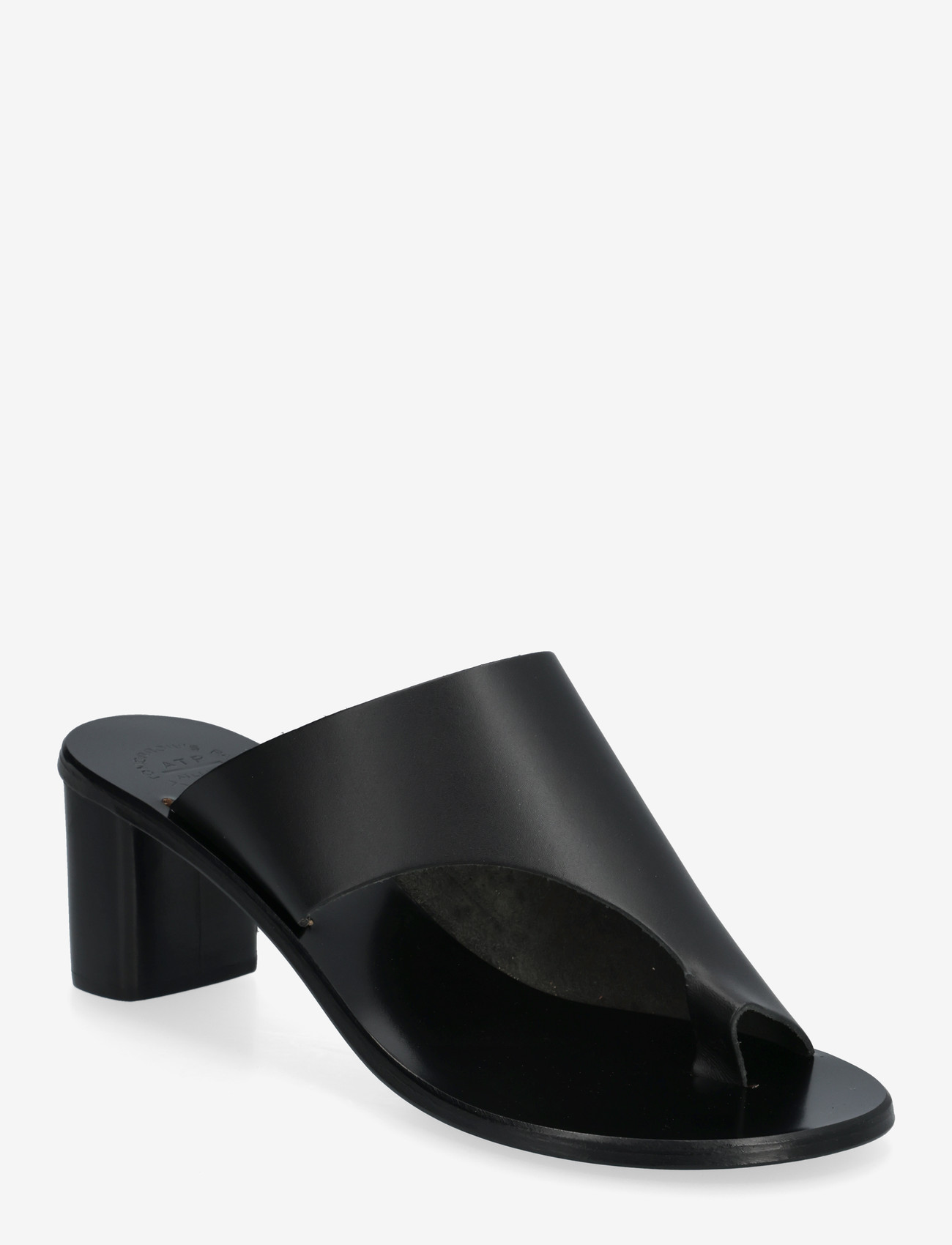 ATP Atelier - Rosate Black Vacchetta - mules med hæle - black - 1