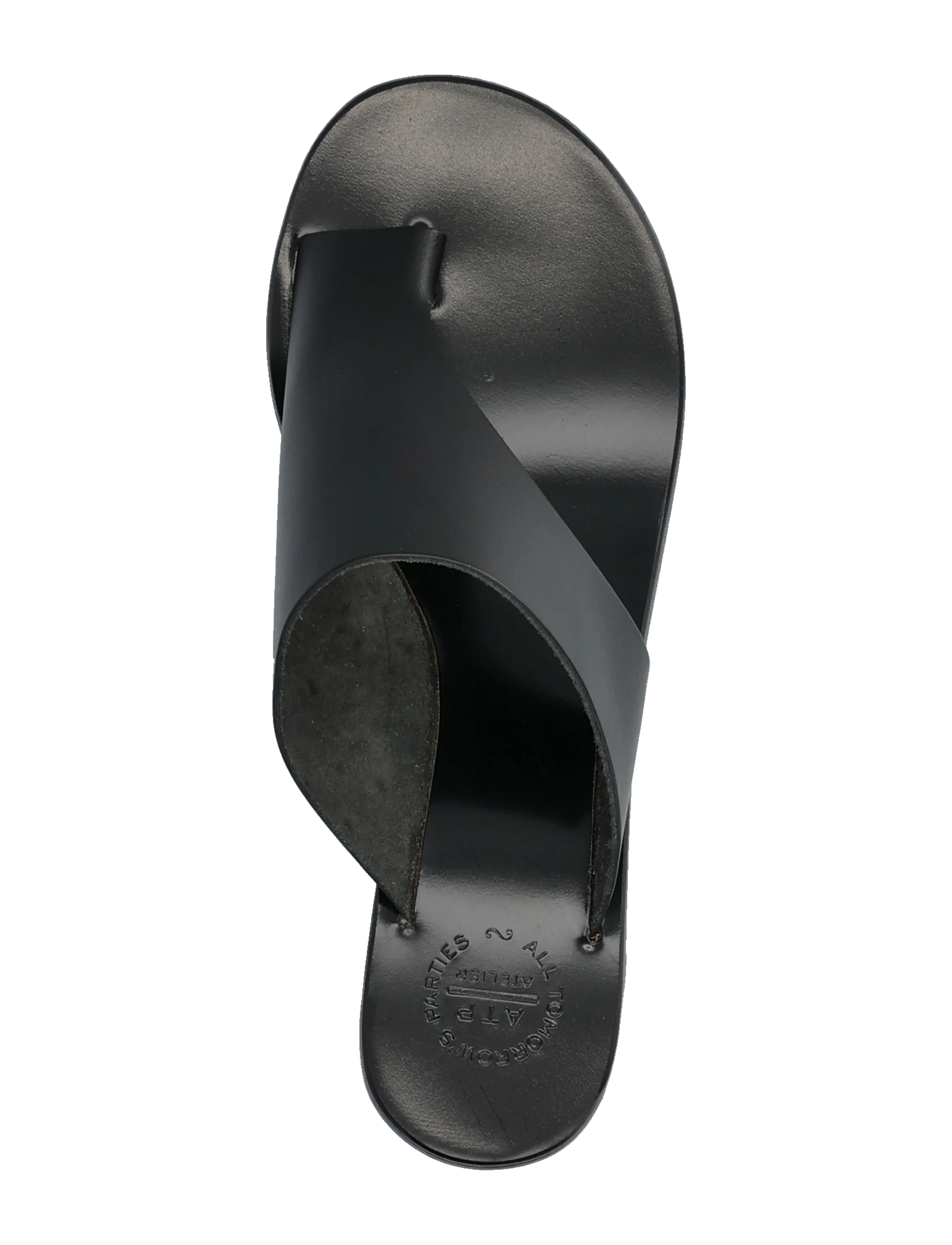 ATP Atelier - Rosate Black Vacchetta - heeled mules - black - 4