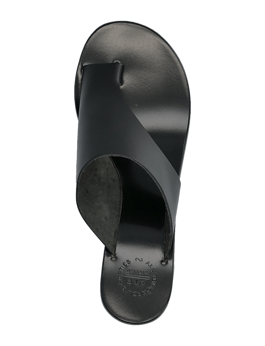 ATP Atelier - Rosate Black Vacchetta - mules med hæle - black - 4