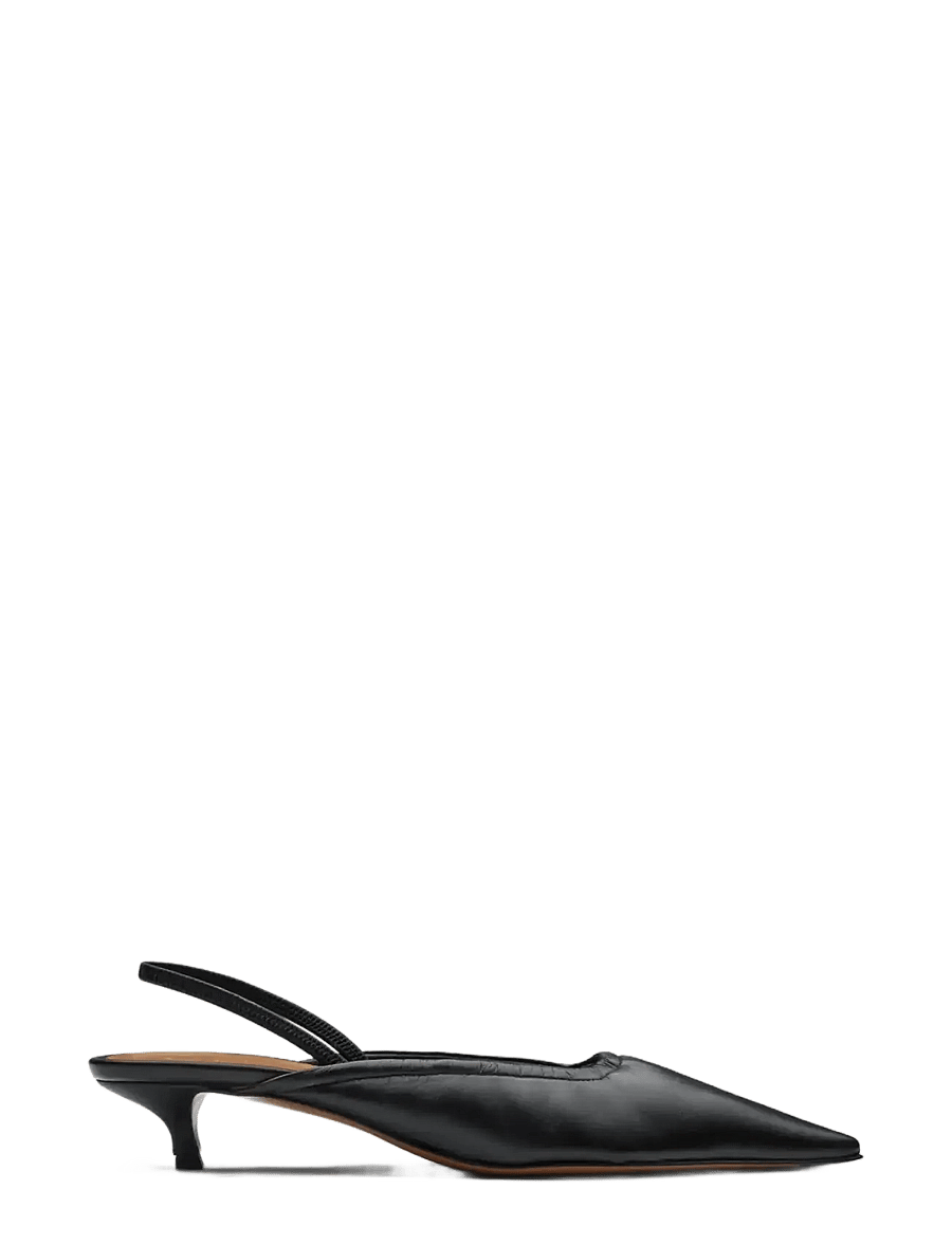 ATP Atelier - Lana Black Shiny Nappa - slingbacks med hæle - black - 1