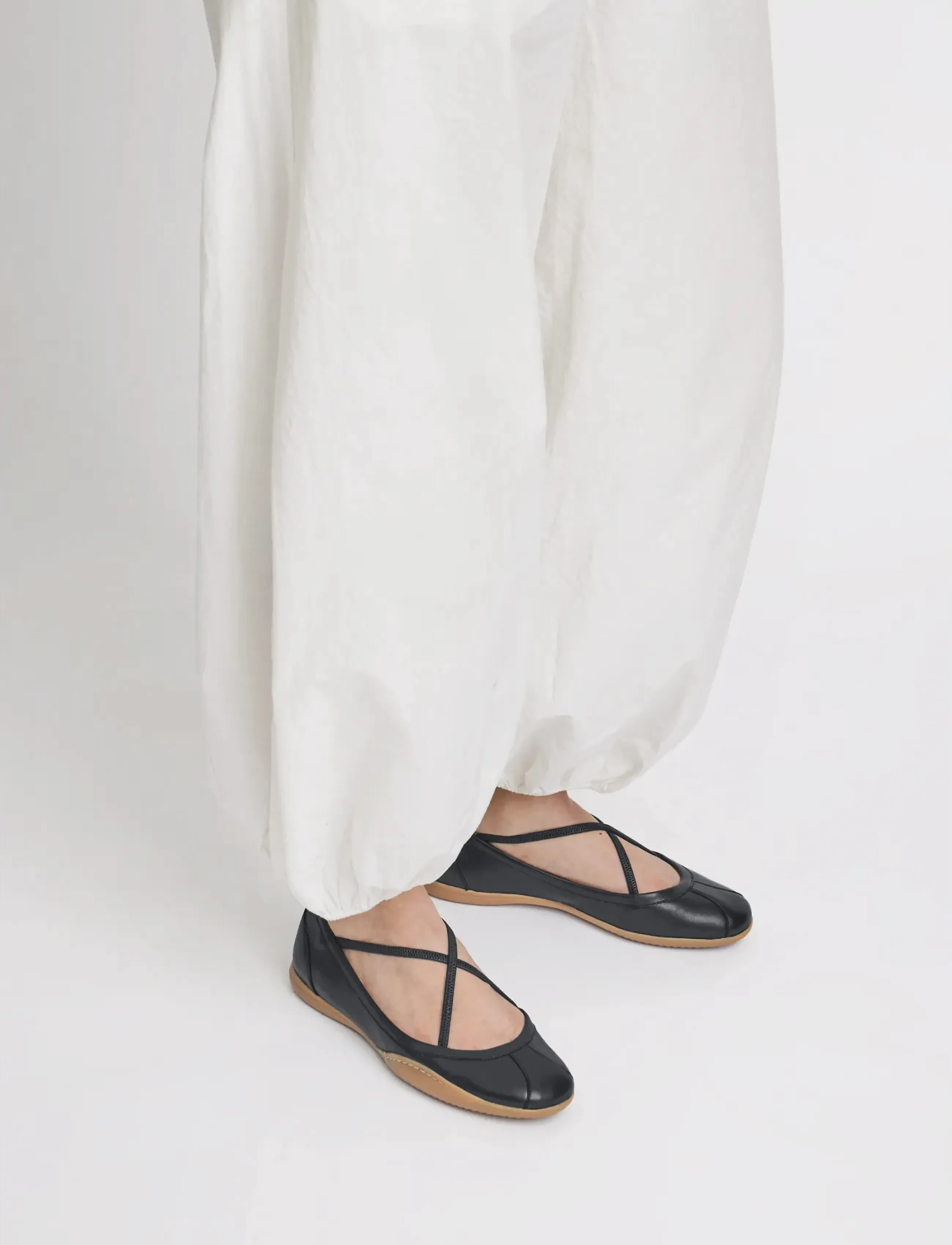 ATP Atelier Sella Black Nappa ballerinaskor dam – bild 2