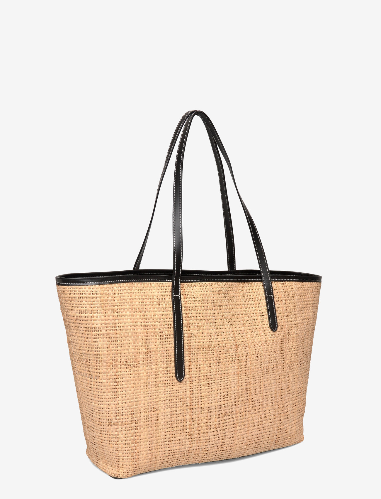 ATP Atelier - Eraclea Natural/Black Raffia/Vacchetta - shoppere - natural/black - 2