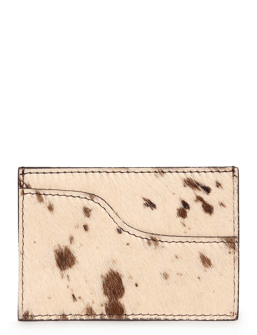 ATP Atelier - Vinci Mandorla/Walnut Printed Mini Cow/Vacchetta - kortaveski - mandorla/walnut - 0