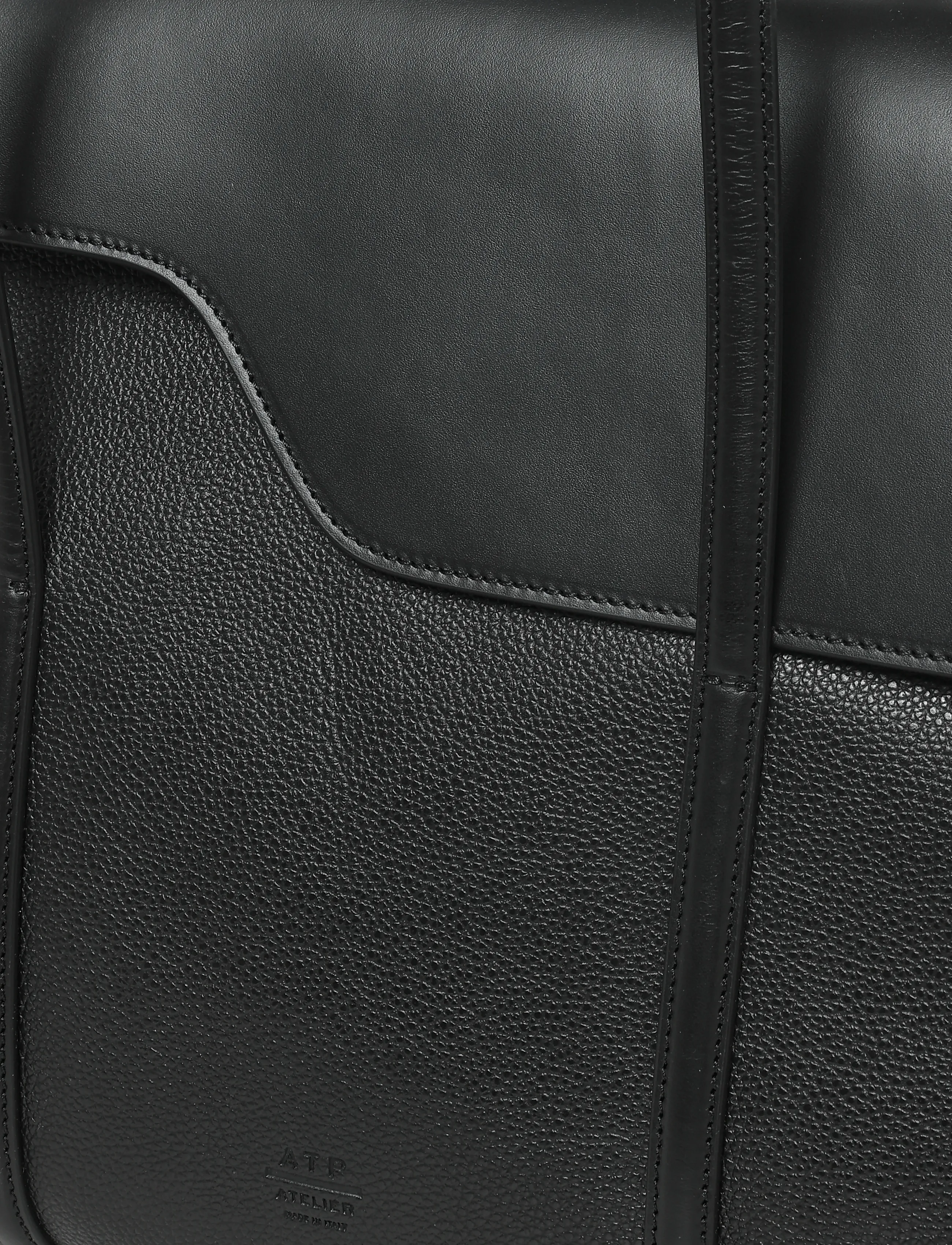 ATP Atelier - Abriola Black Grained Calf/Vacchetta - moetrendid - black - 3