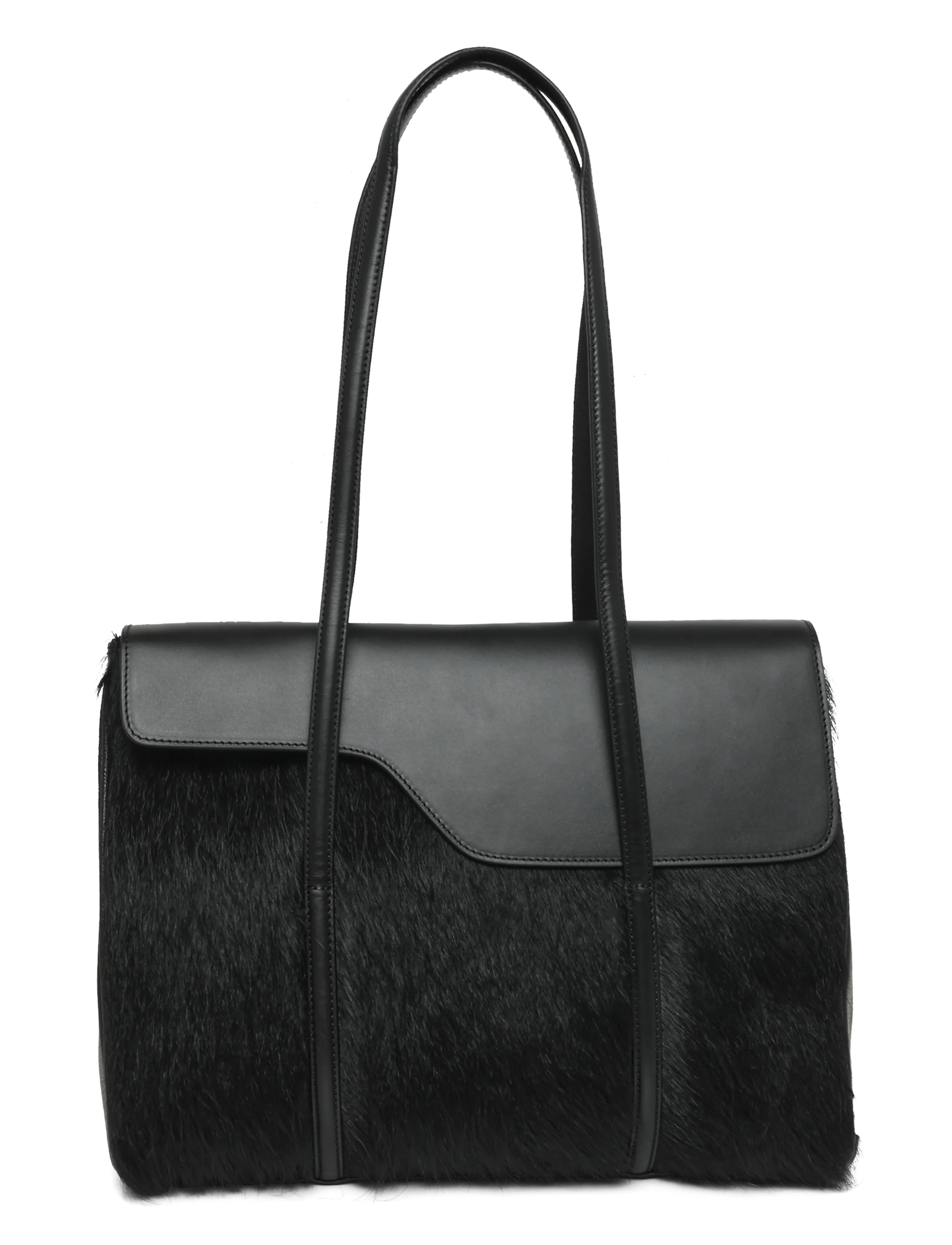 ATP Atelier Abriola Black Pony/Vacchetta - Fashion Trends - BLACK / black