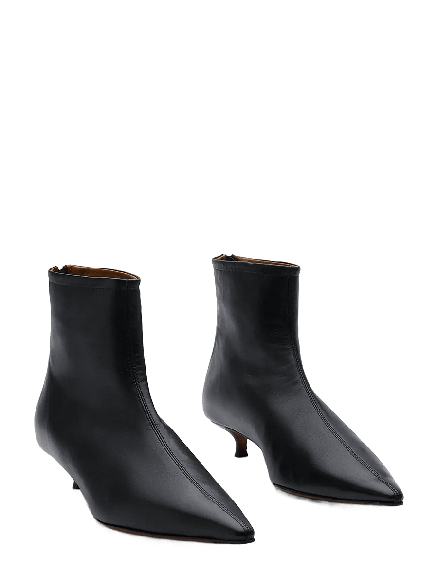 ATP Atelier - Melfi Black Shiny Nappa - enkellaarsjes met hak - black - 2