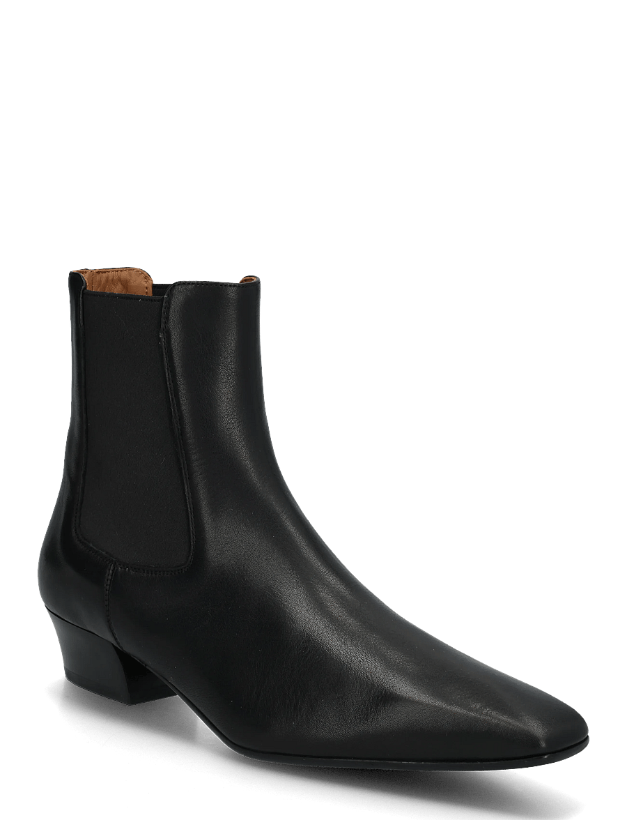 ATP Atelier - Nemoli Black Calf - heeled ankle boots - black - 0