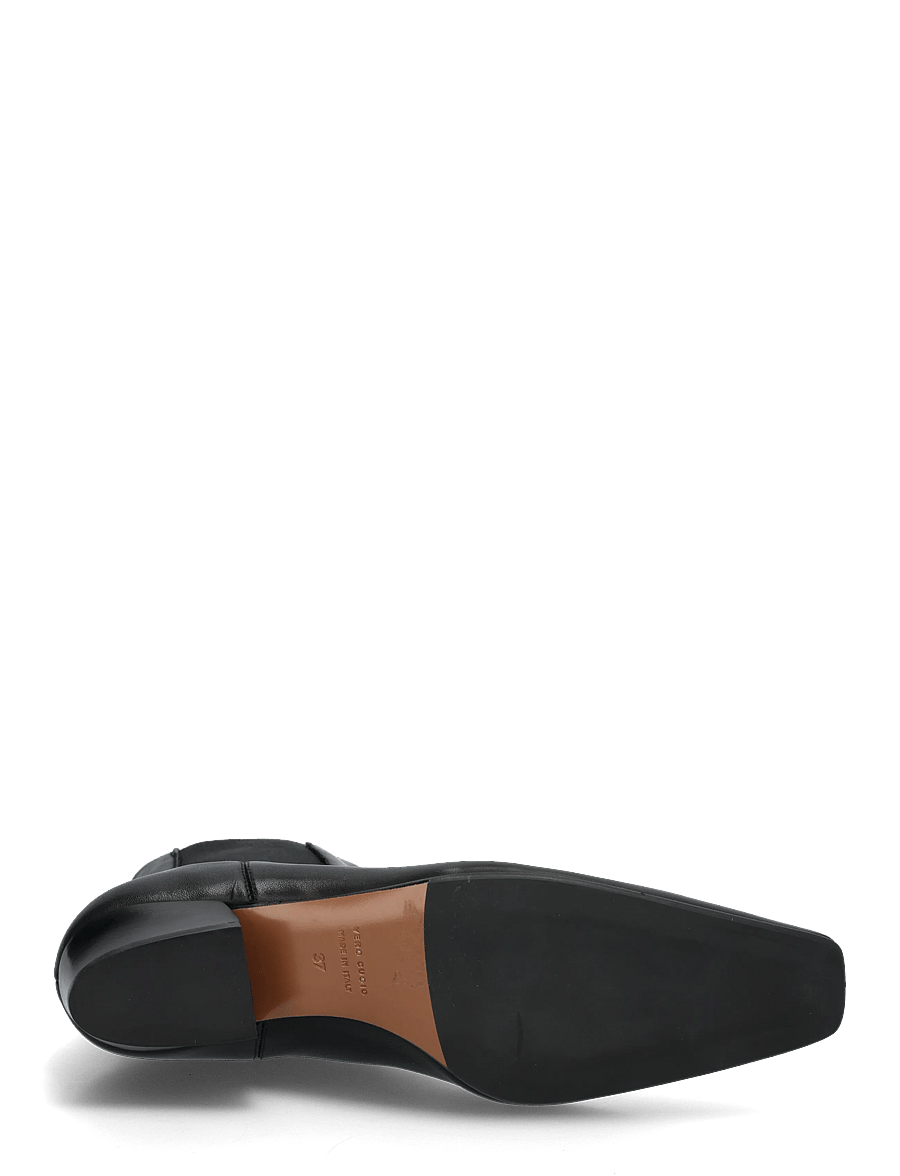 ATP Atelier - Nemoli Black Calf - heeled ankle boots - black - 4