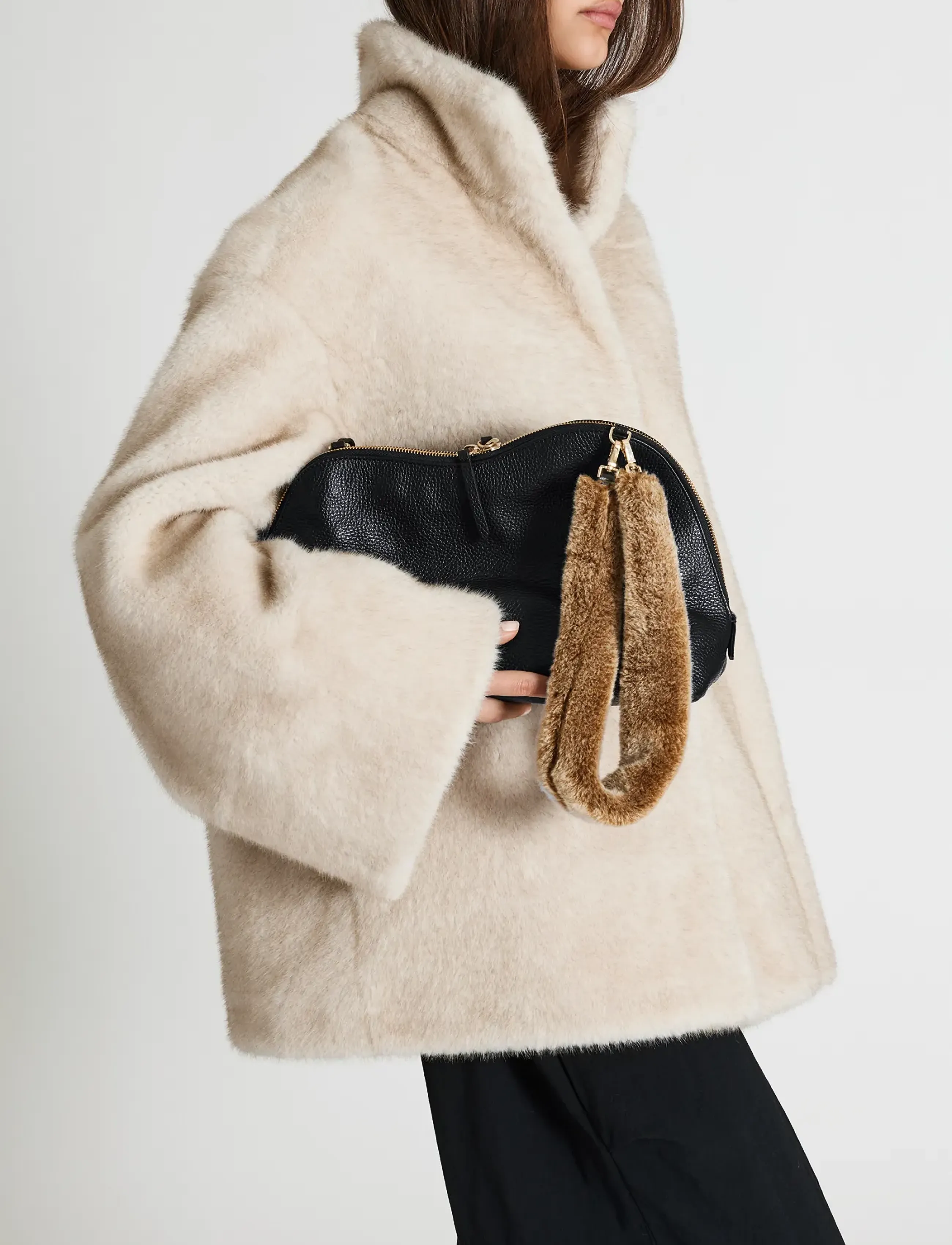 ATP Atelier - Novate Black/Orsetto Grained Calf/Shearling - black/orsetto - 0