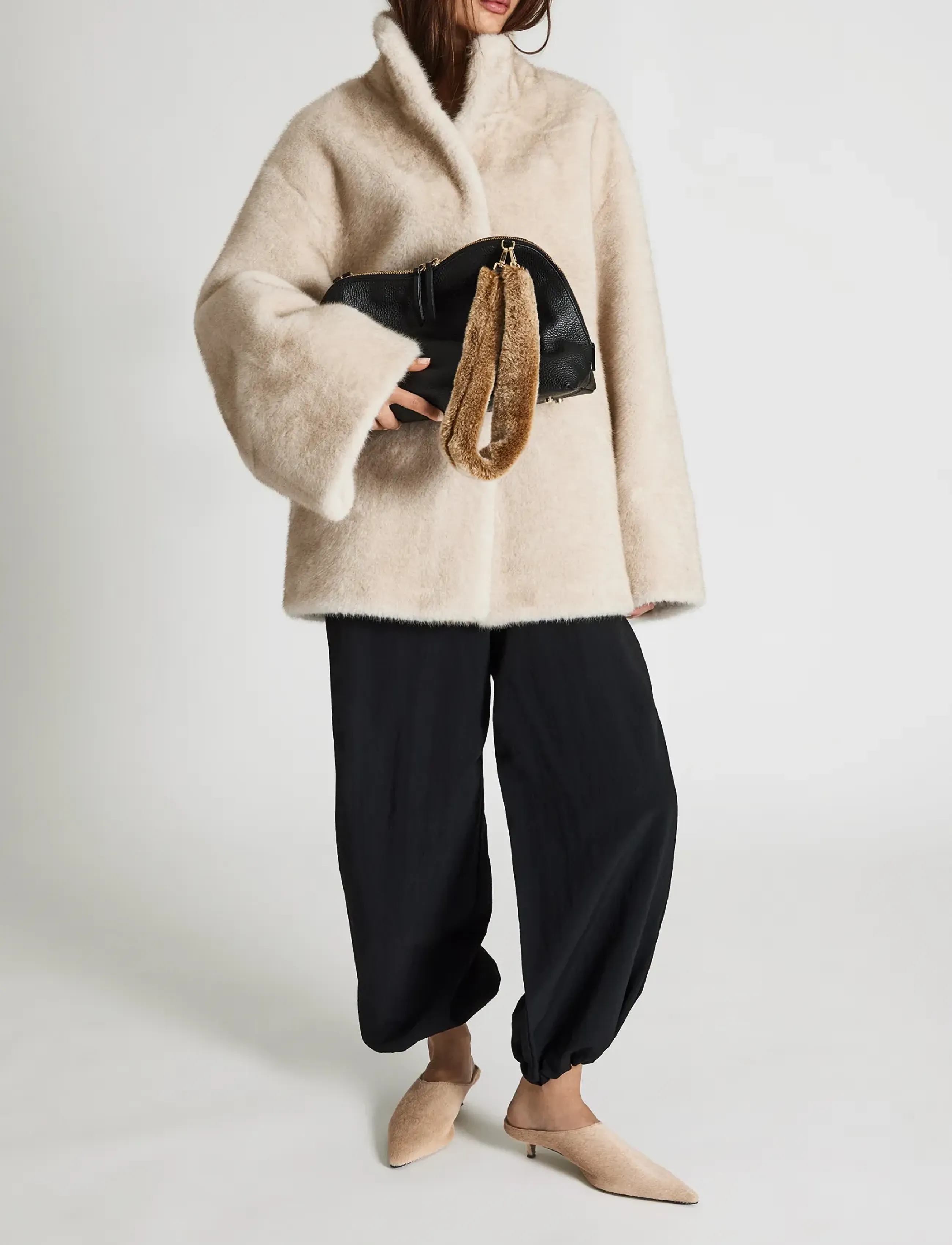 ATP Atelier - Novate Black/Orsetto Grained Calf/Shearling - black/orsetto - 2