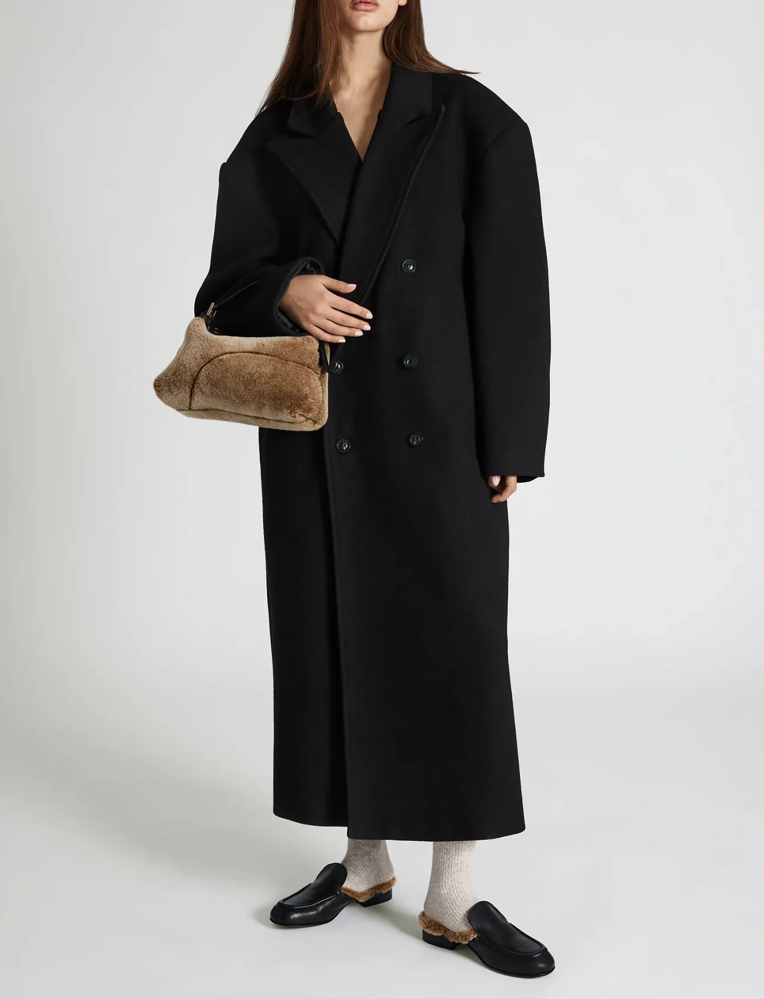 ATP Atelier - Stibbio Black/Orsetto Calf/Shearling - madalad muula-kingad - black/orsetto - 0