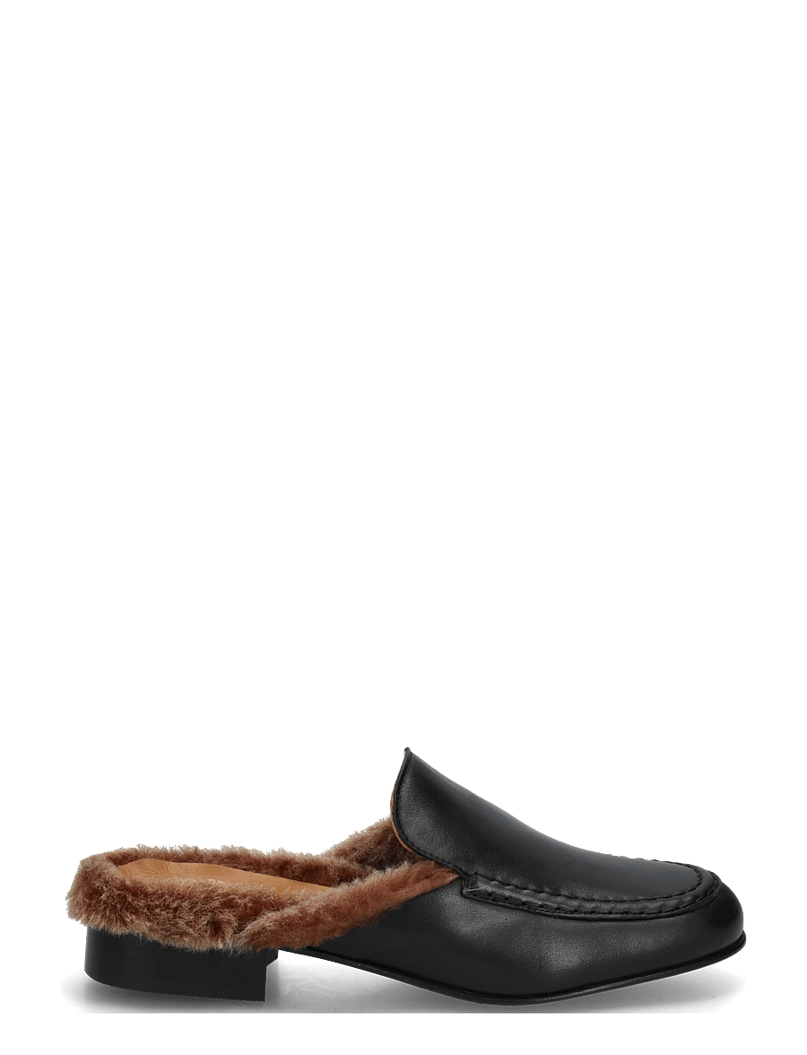 ATP Atelier - Stibbio Black/Orsetto Calf/Shearling - madalad muula-kingad - black/orsetto - 3