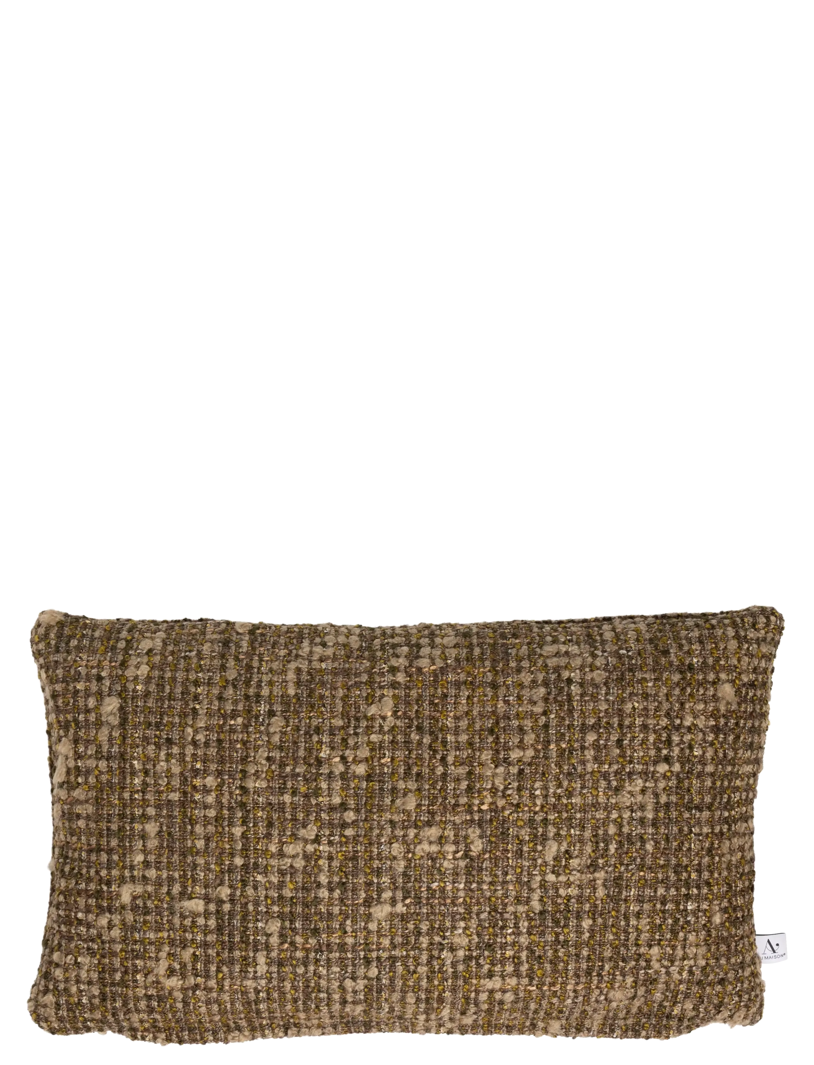 Au Maison Kudde med fyllning, Heavy Tweed-Olive, 30x50 cm - Textilier - OLIVE / khaki/green