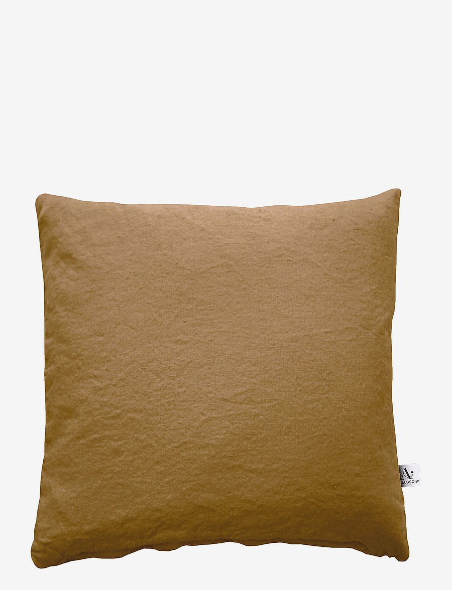 Au Maison - Cushion cover Linen Basic Washed - padjakatted - mustard - 1