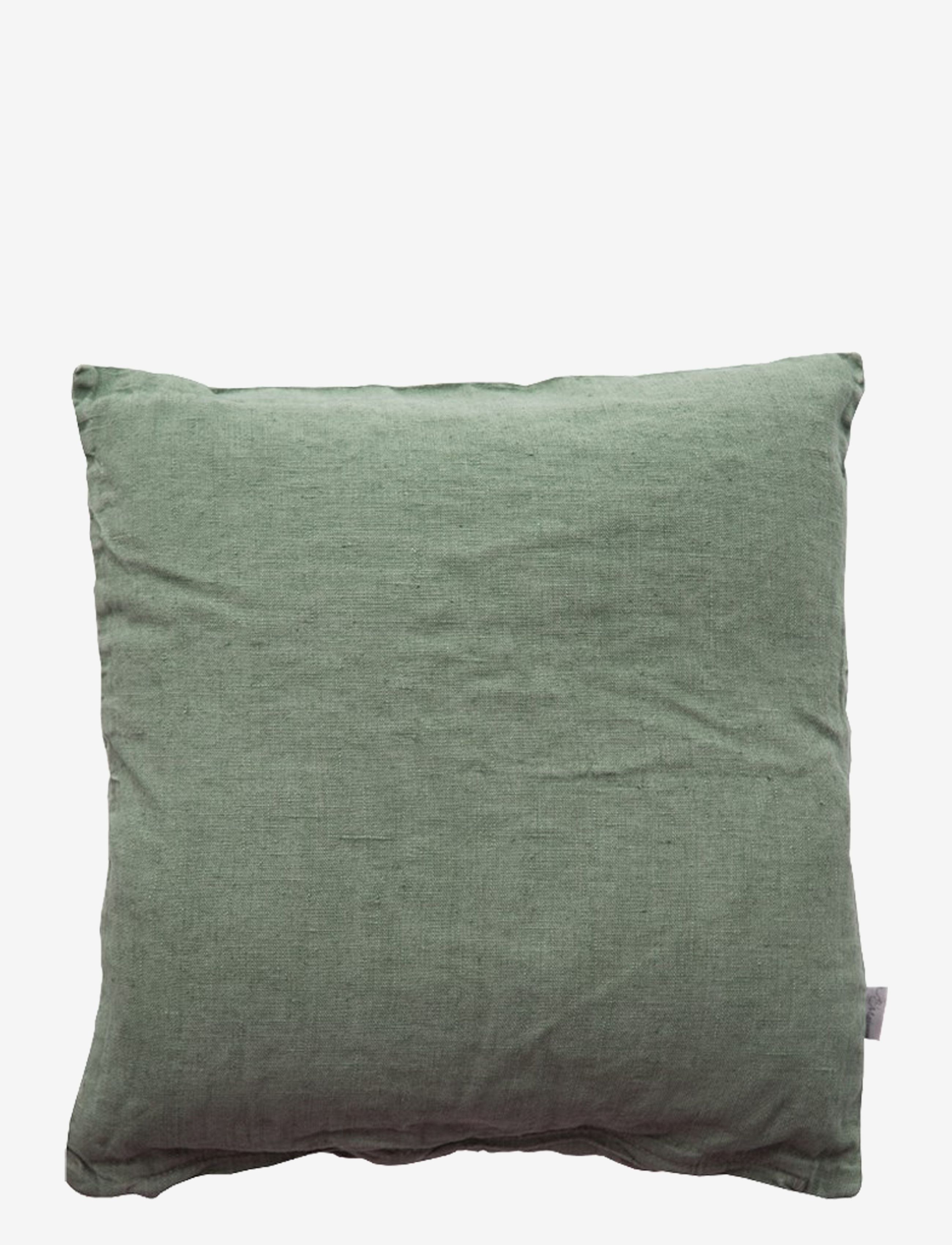 Au Maison Pudebetræk-Hør Basic-Vasket, 45X45 cm, Green, Puder & Tæpper > Pudebetræk, Unisex