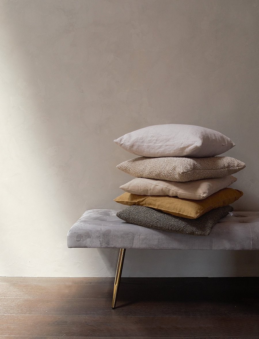 Au Maison - Cushion cover Linen Basic Washed - padjakatted - oatmeal - 0