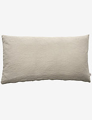 Au Maison - Cushion cover Linen Basic Washed - lägsta priserna - light grey - 0