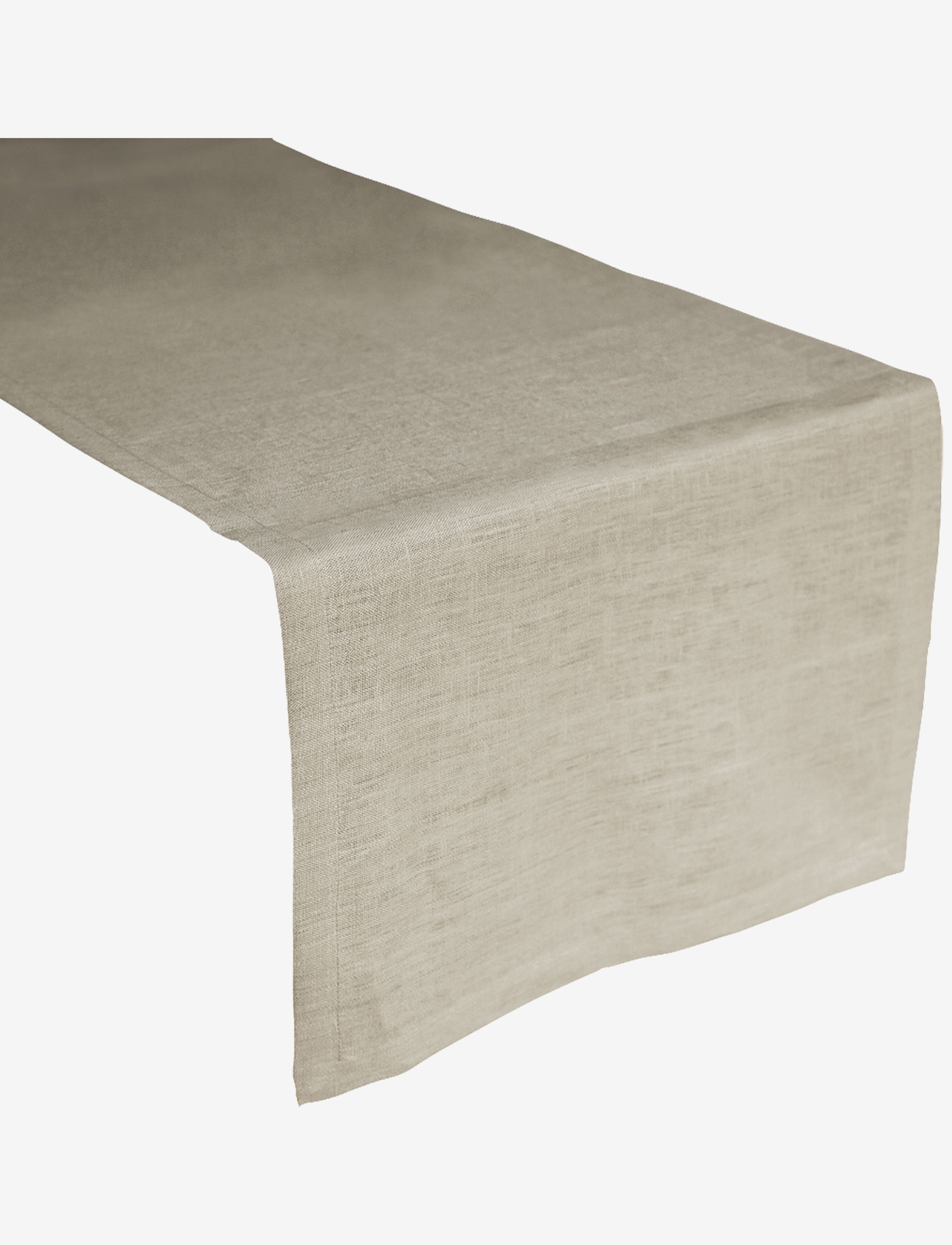 Au Maison Middag Til To-Hør Basic-Vasket, 45X140 cm, Kitchen Textiles, Grau - Tablecloths & Table Runners, Homeware