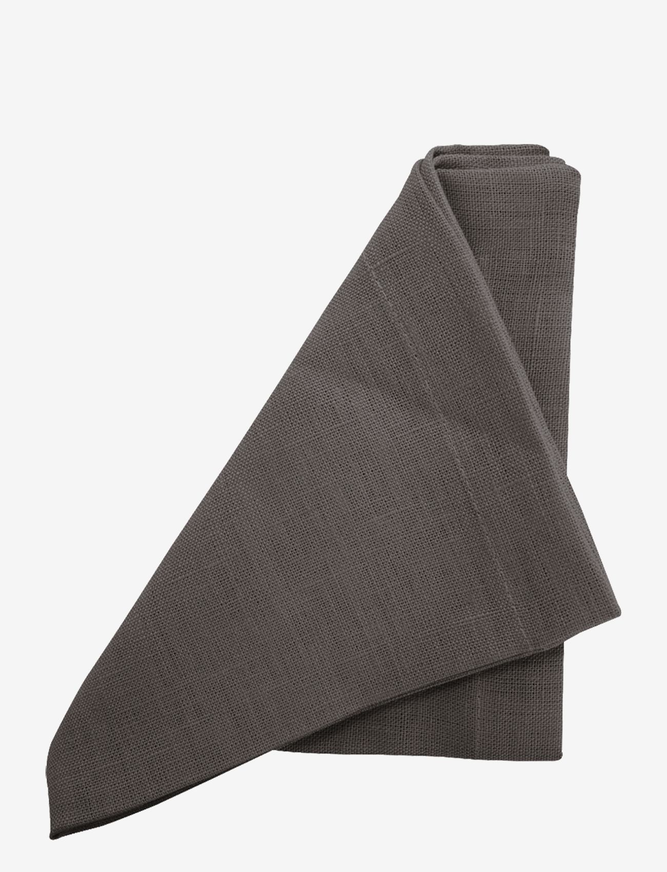Au Maison - Napkin Linen Basic Washed (set of 4) - serwetki materiałowe - grey - 0