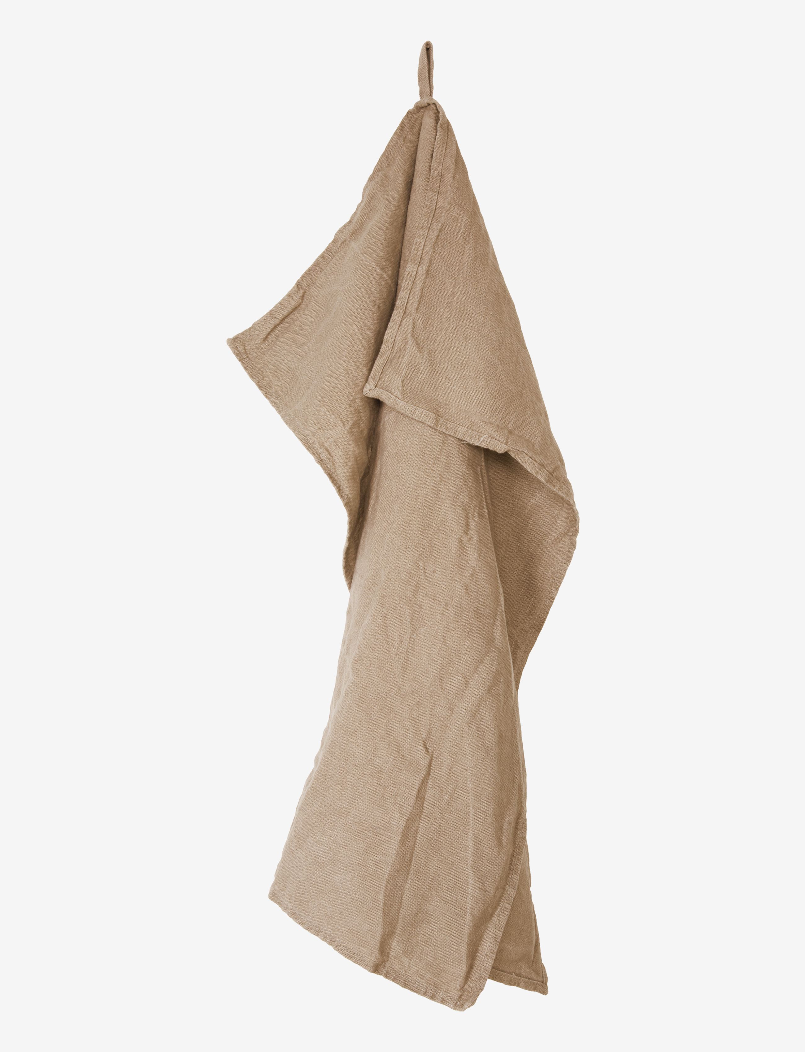 AU MAISON Viskestykke-Hør Basic-Vasket Beige - 65X53CM - Unisex