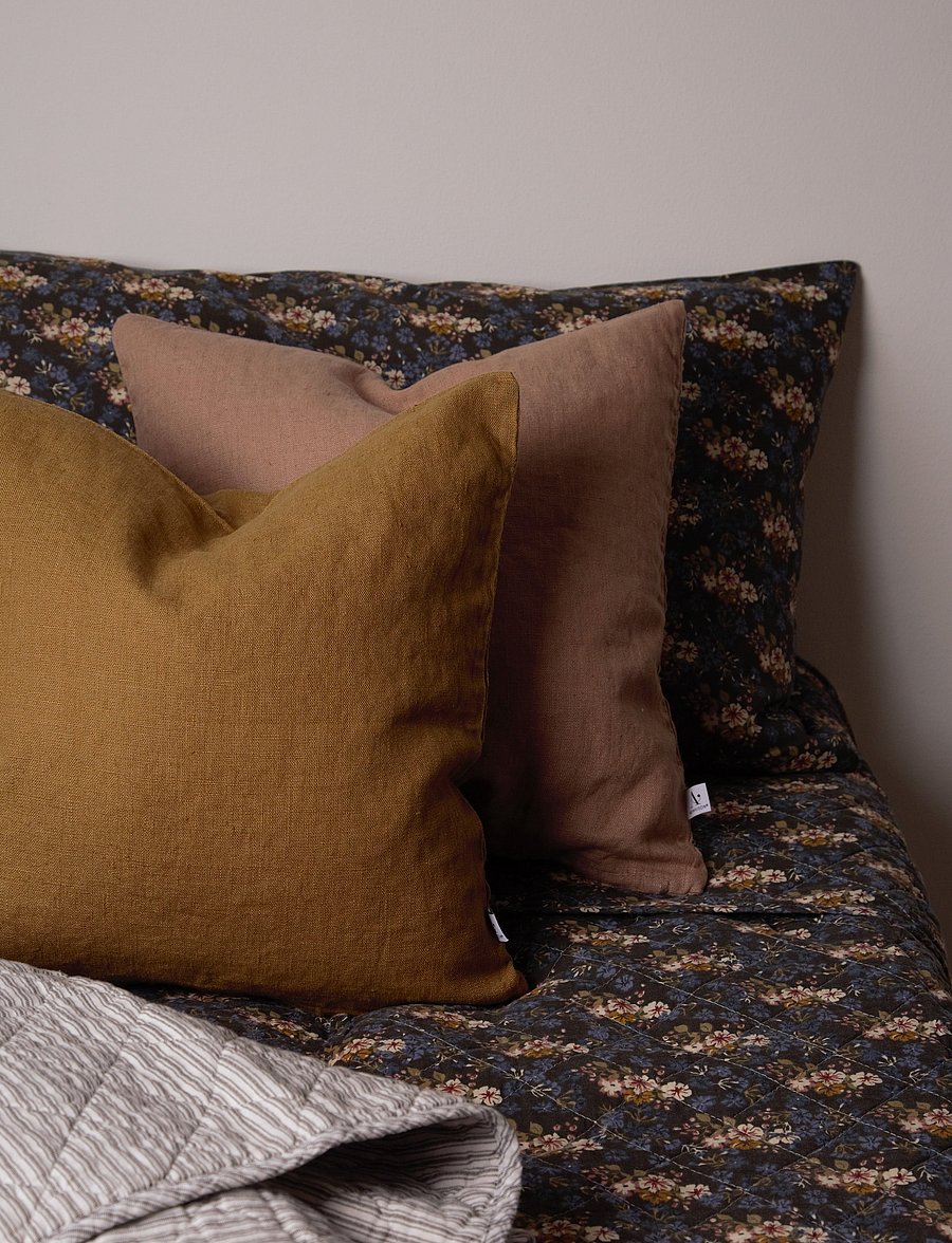 Au Maison - Quilt Ethnic - textilien für den außenbereich - dusty blue/white - 1