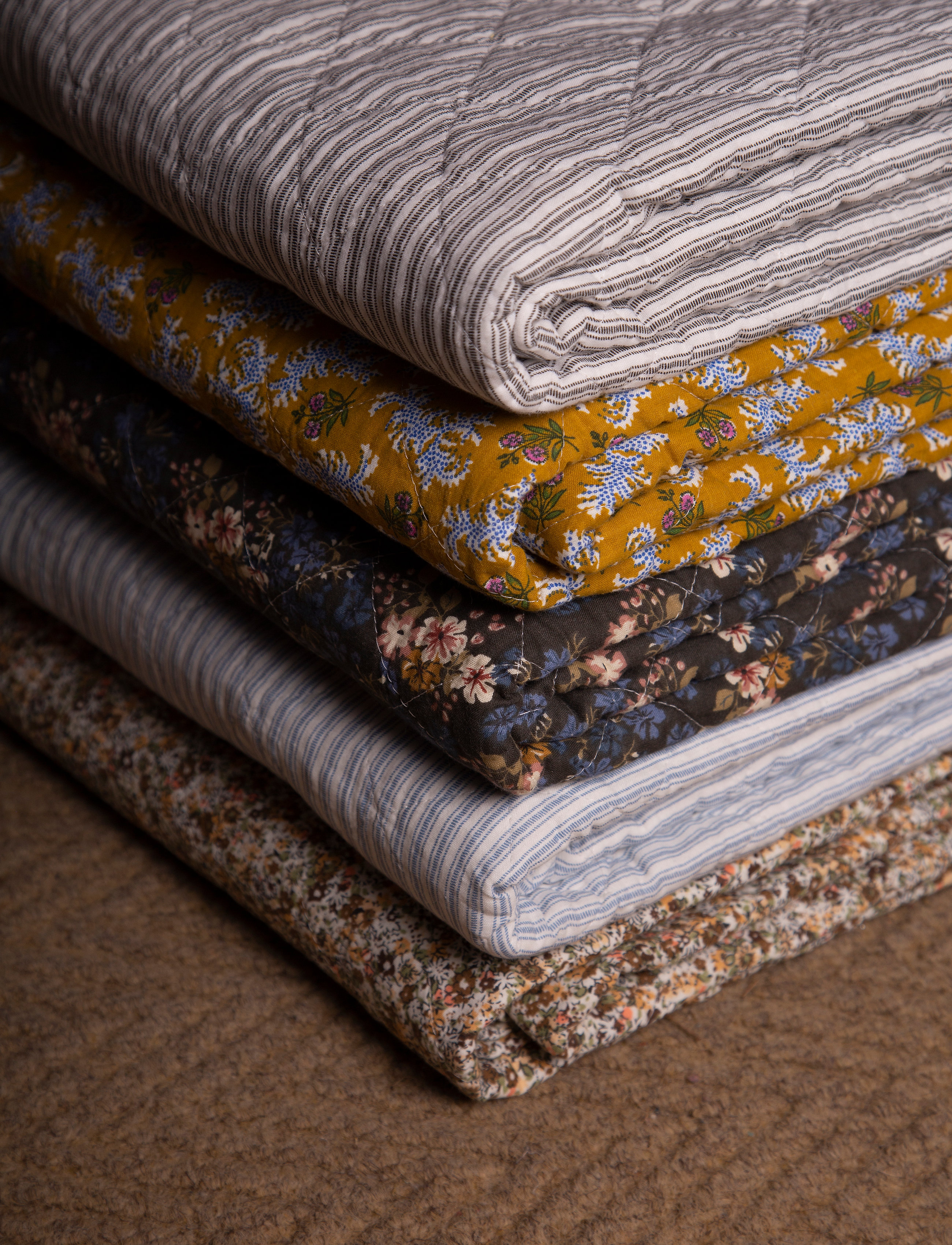 Au Maison - Quilt-Etnisk - laveste priser - dusty blue/white - 2