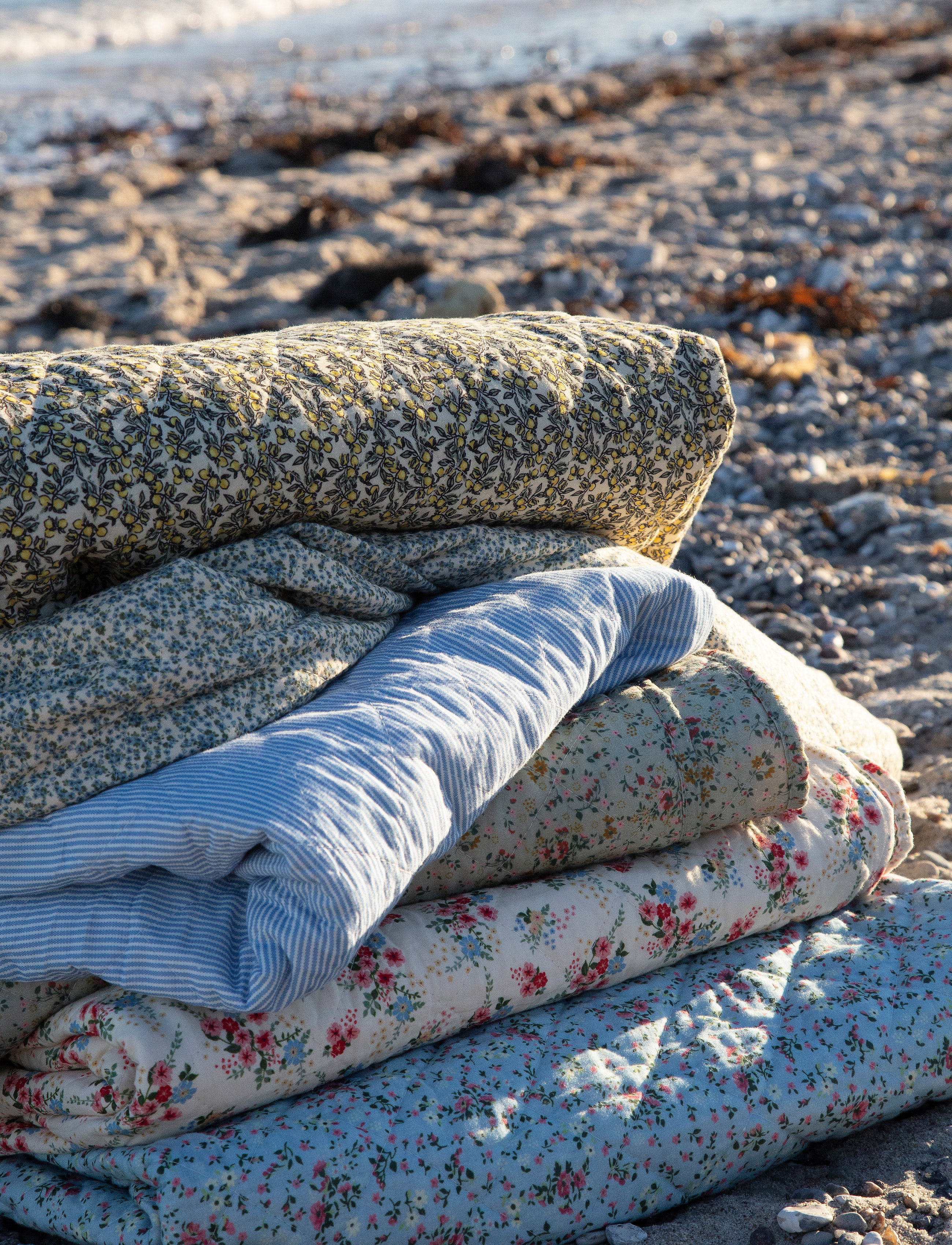 Au Maison Quilt-Etnisk, 140X180 cm, Cushions & Blankets, Blau - Blankets Throws, Homeware