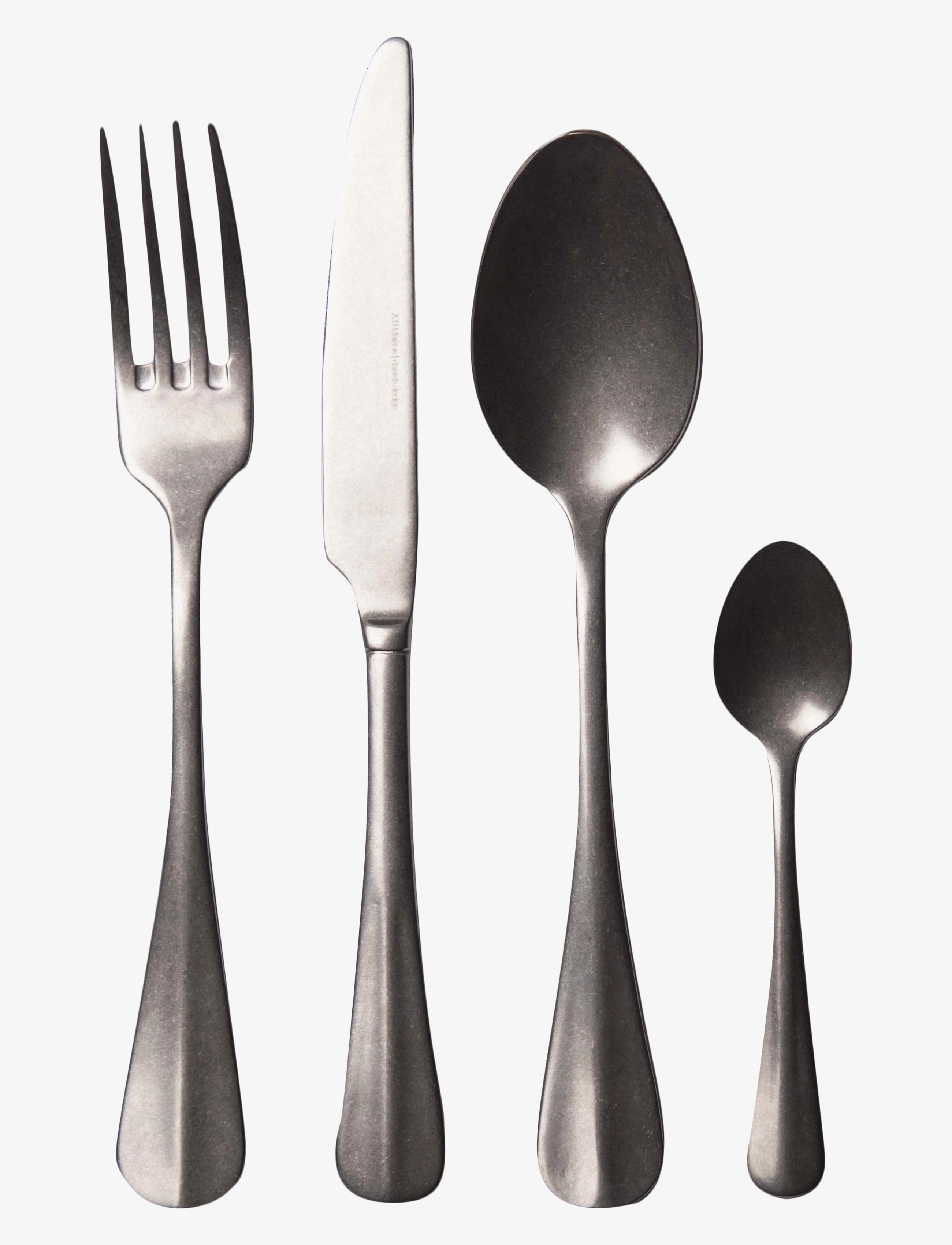 Au Maison Cutlery (set of 4x4) - Borddækning - ANTIQUE SILVER / silver