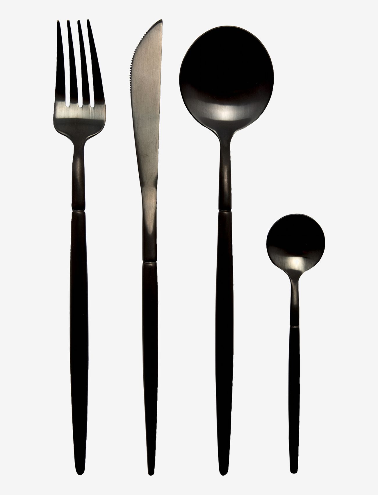 Au Maison - Cutlery Sapore (set of 4x4 pieces) - galda piederumu komplekti - black - 0
