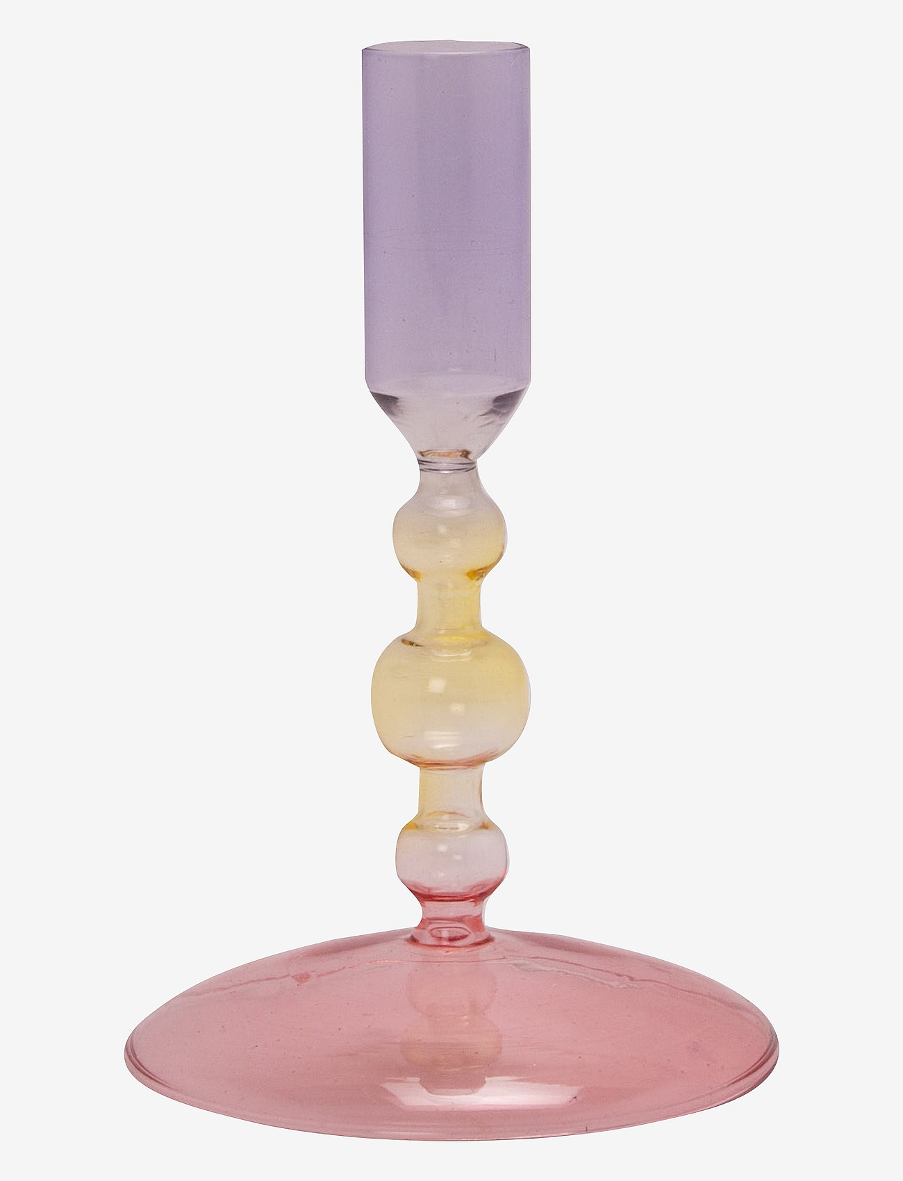 Au Maison - Glass candle holder - pink/yellow/purple - 1