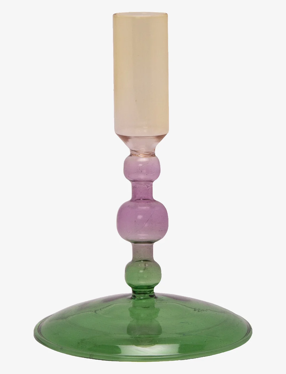 Au Maison - Glass candle holder - küünlajalad - purple/yellow/green - 0