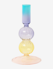 Glass candle holder - PINK/YELLOW/PURPLE/BLUE