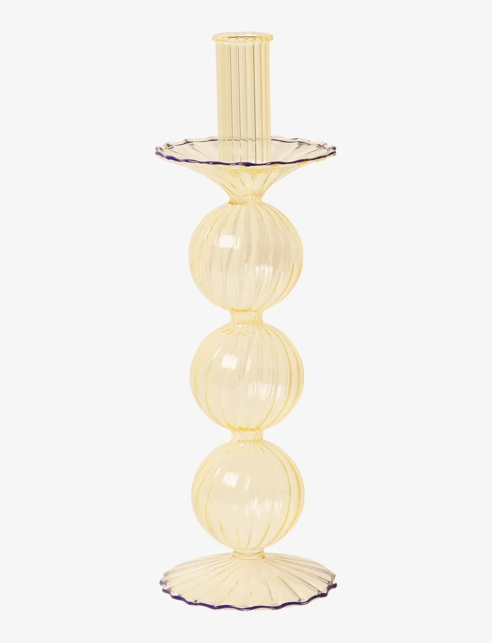 Au Maison - Glass candle holder - achat par prix - yellow/purple - 0