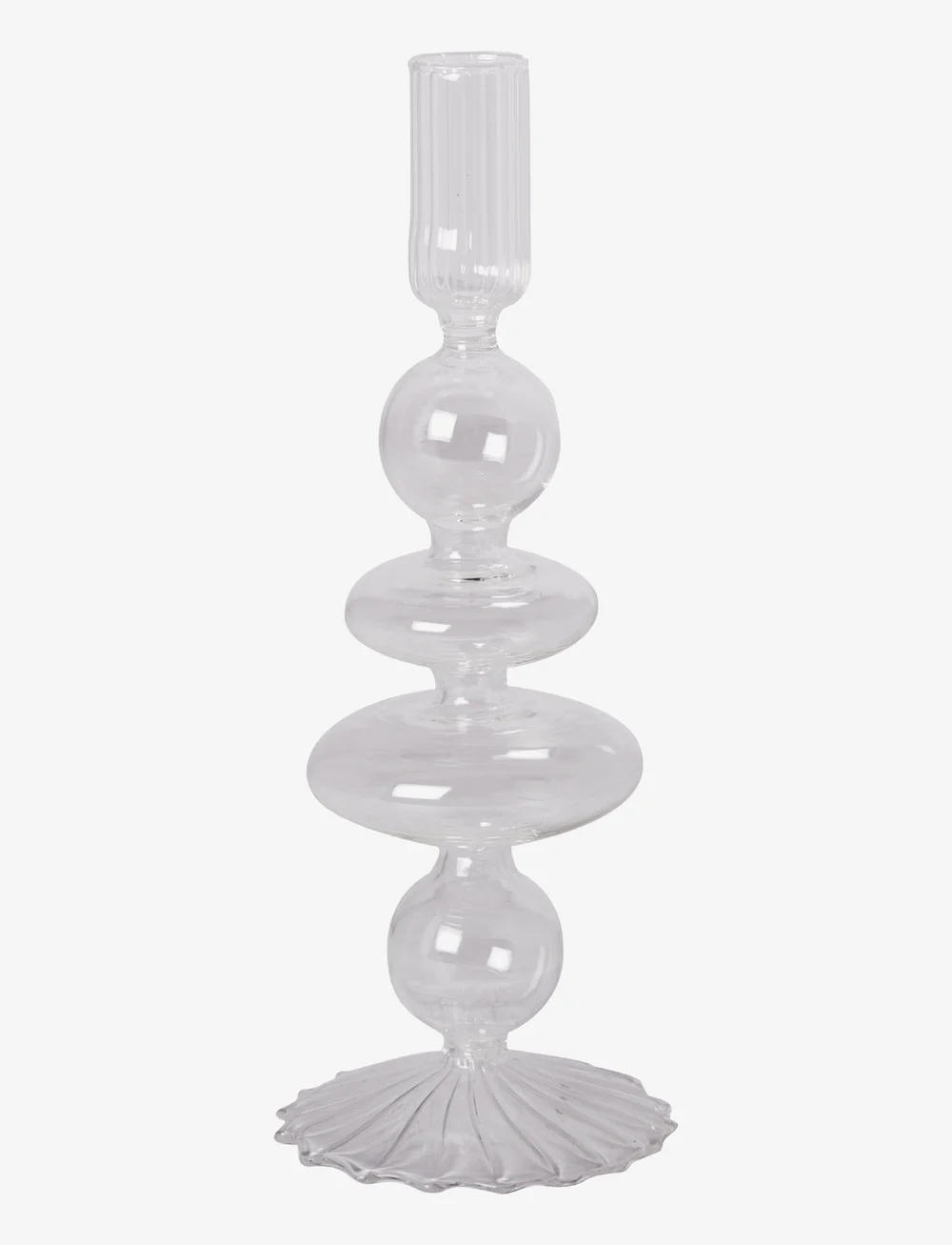 Au Maison - Glass candle holder - kerzenständer - clear - 0