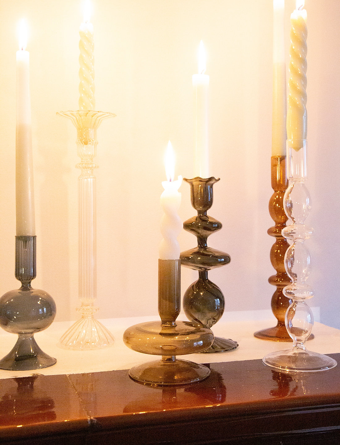 Au Maison Glass Candle Holder Ljusstakar Ljuslyktor Boozt