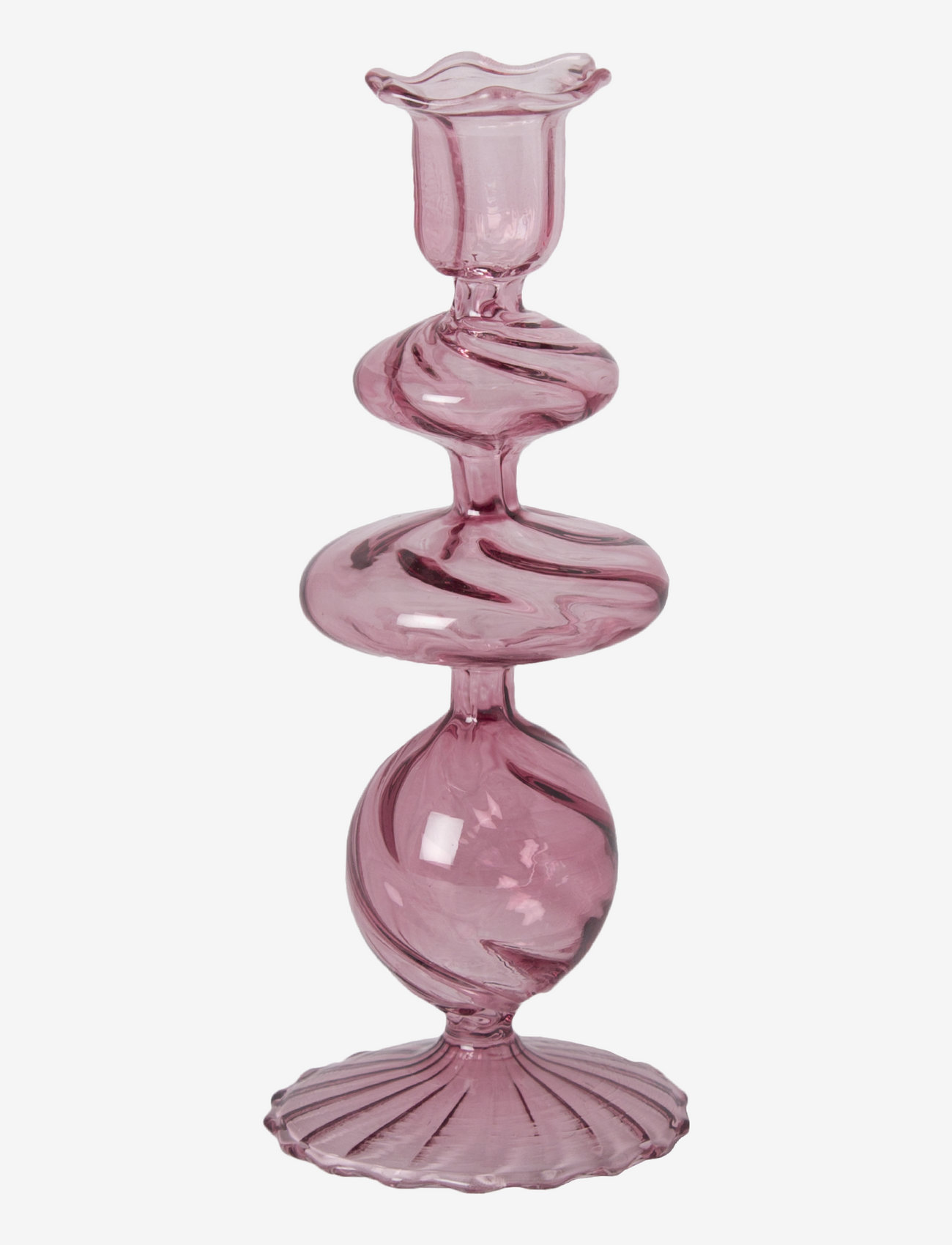 Au Maison - Glass candle holder - die niedrigsten preise - dusty rose - 0