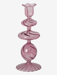 Glass candle holder - DUSTY ROSE