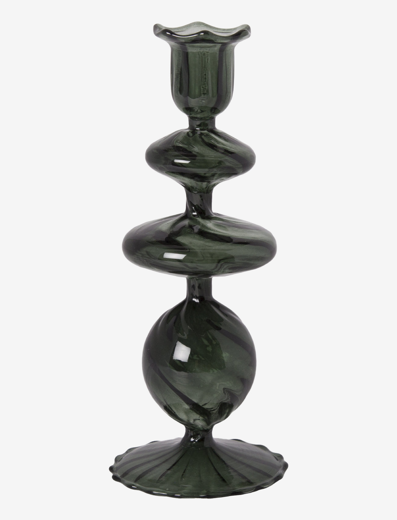 Au Maison - Glass candle holder - die niedrigsten preise - sea green - 0