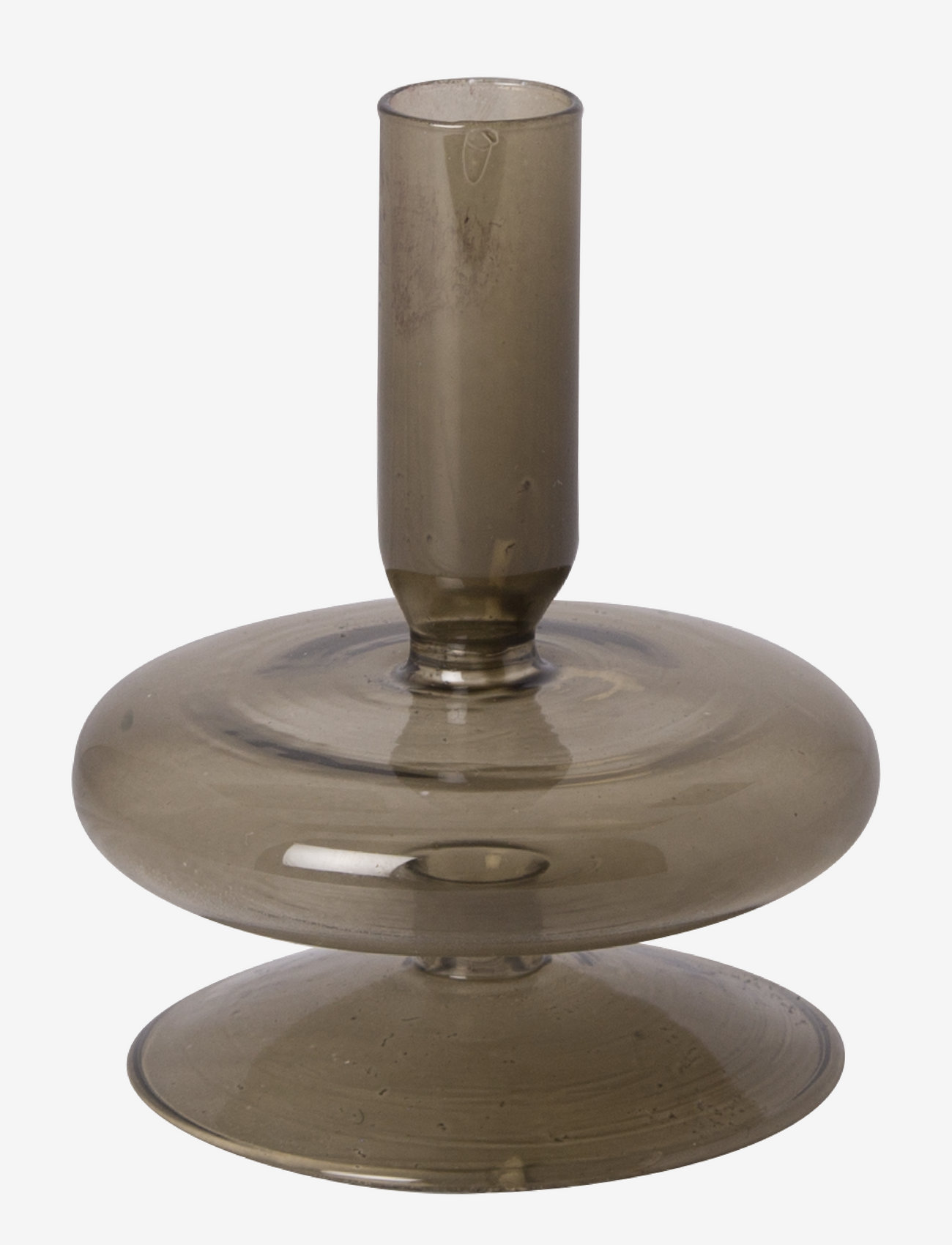 Au Maison - Glass candle holder - light olive - 0