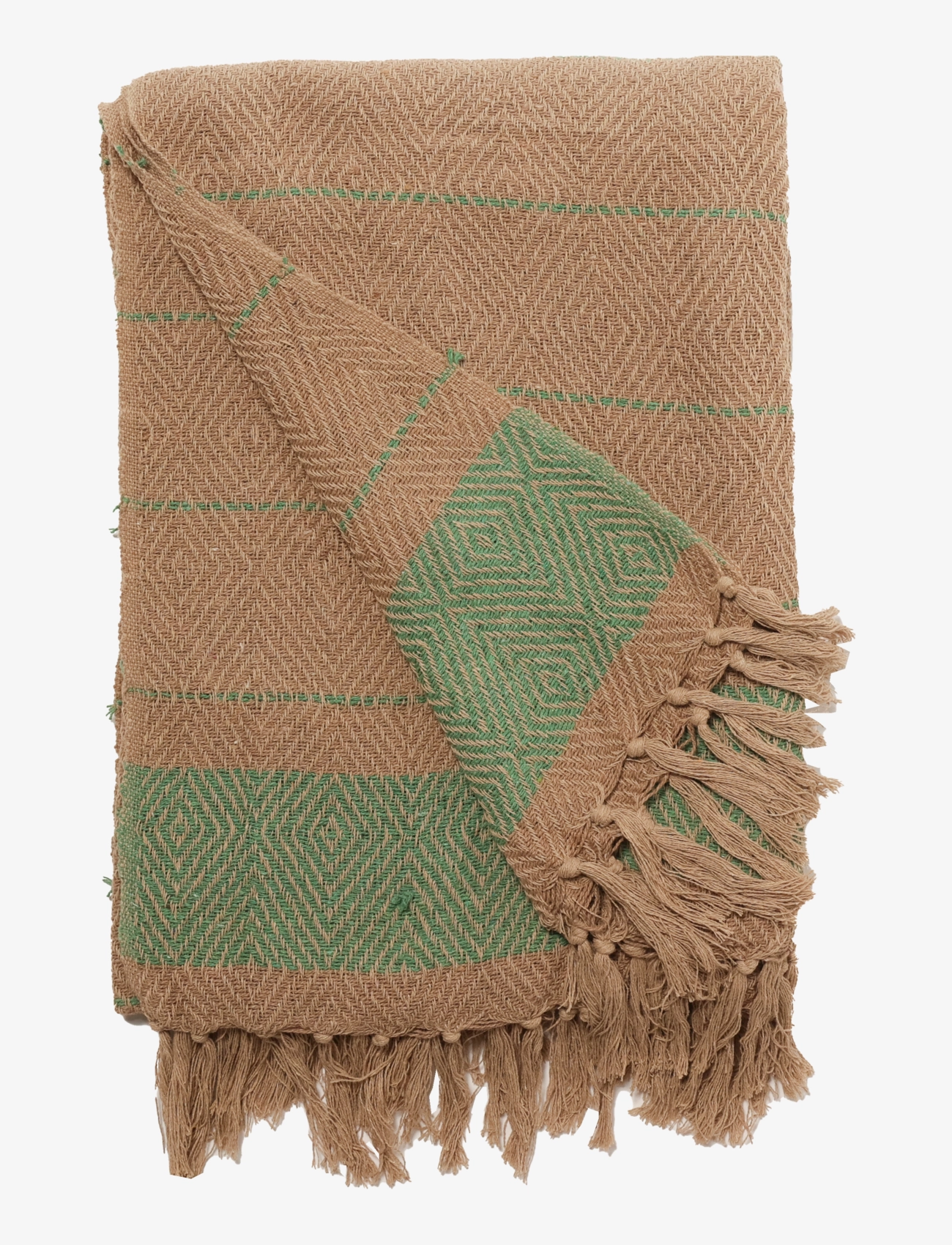 Au Maison Throw, Cara, 130X180 cm, Cushions & Blankets, Beige - Blankets Throws, Homeware