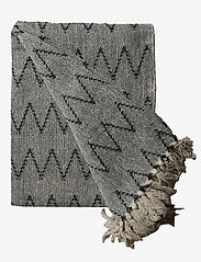 Throws Zigzag - OFF WHITE/CHARCOAL