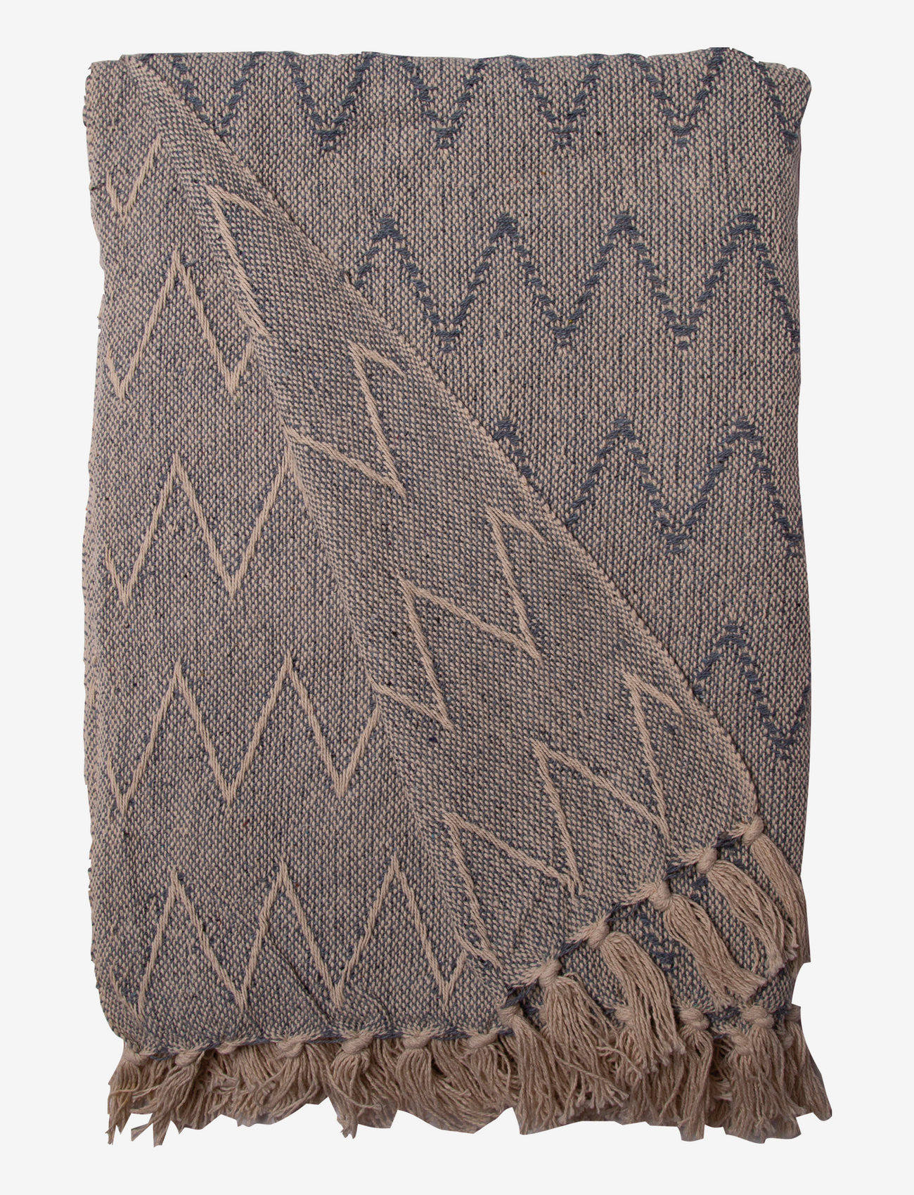 Au Maison - Throws-Zigzag - nach preis einkaufen - off white/dusty blue - 0