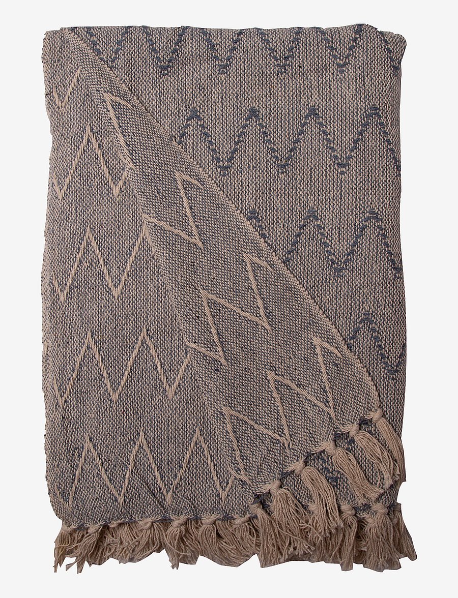 Au Maison - Throws-Zigzag - madalaimad hinnad - off white/dusty blue - 0