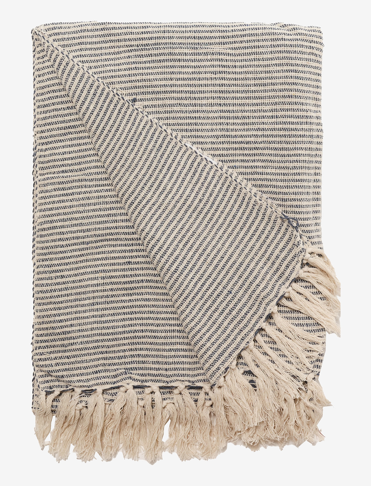 Au Maison - Throw - die niedrigsten preise - natural/dark blue - 0
