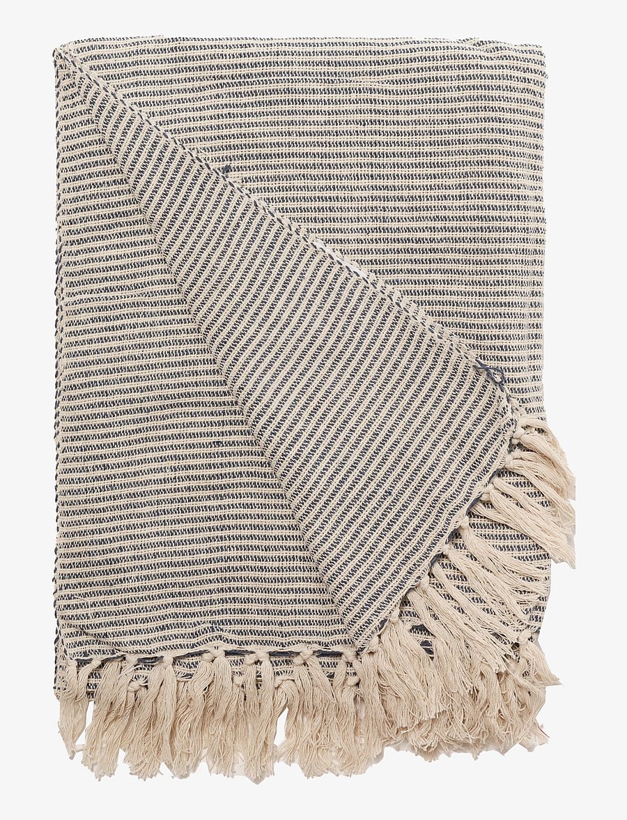Au Maison - Throw - madalaimad hinnad - natural/dark blue - 0
